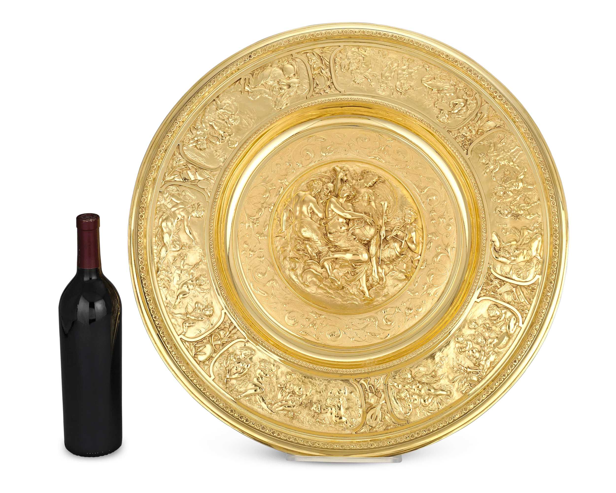 Rothschild "Poetry" Silver Gilt Salver by Elkington & Co. - Image 6