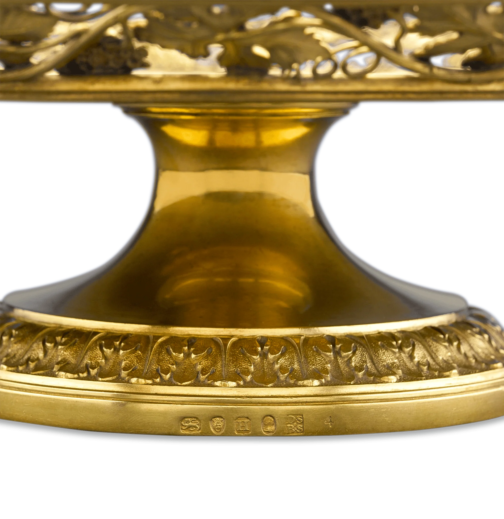 Royal Silver Gilt Tazze by Digby Scott and Benjamin Smith - Image 4