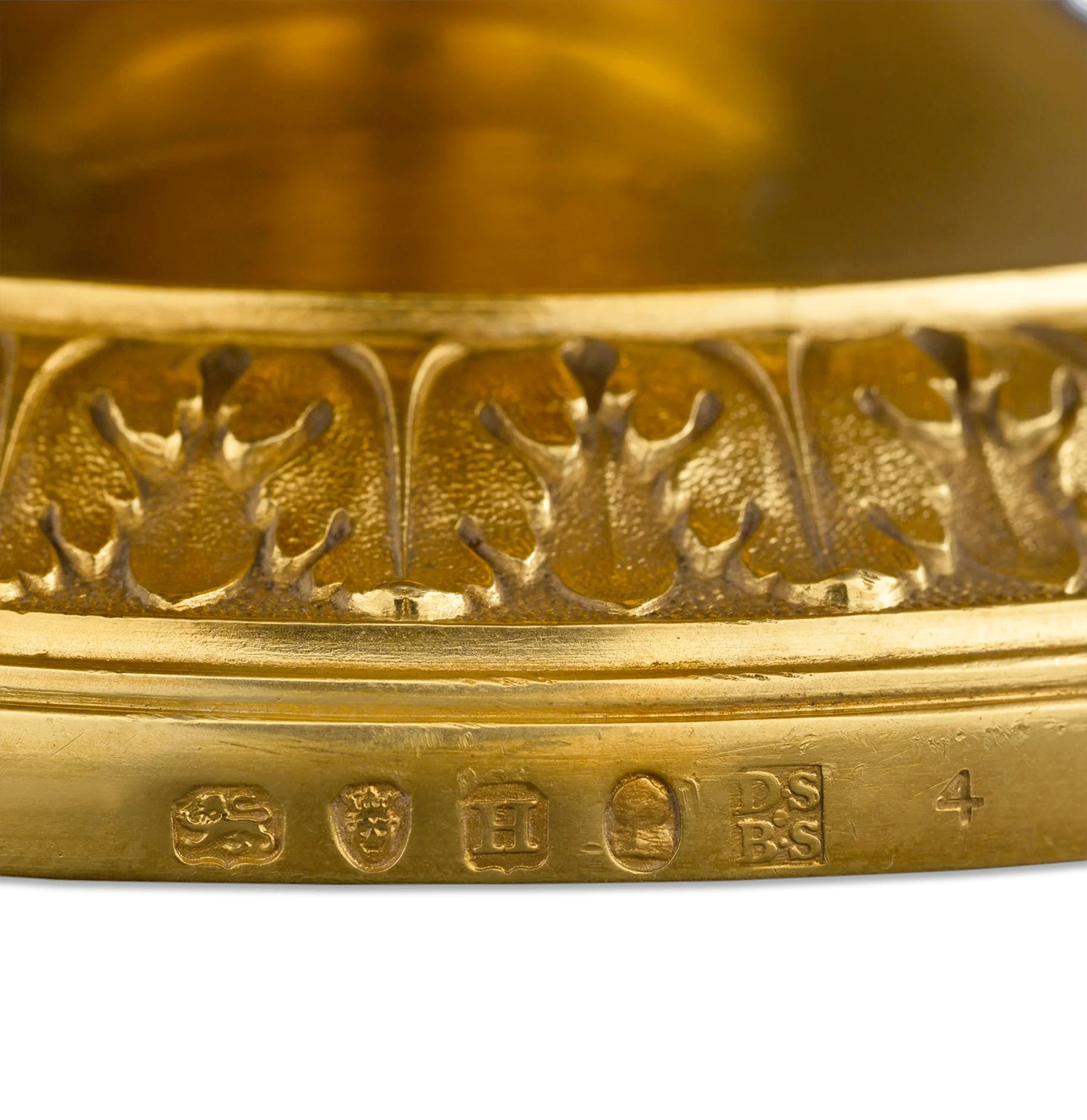 Royal Silver Gilt Tazze by Digby Scott and Benjamin Smith - Image 5