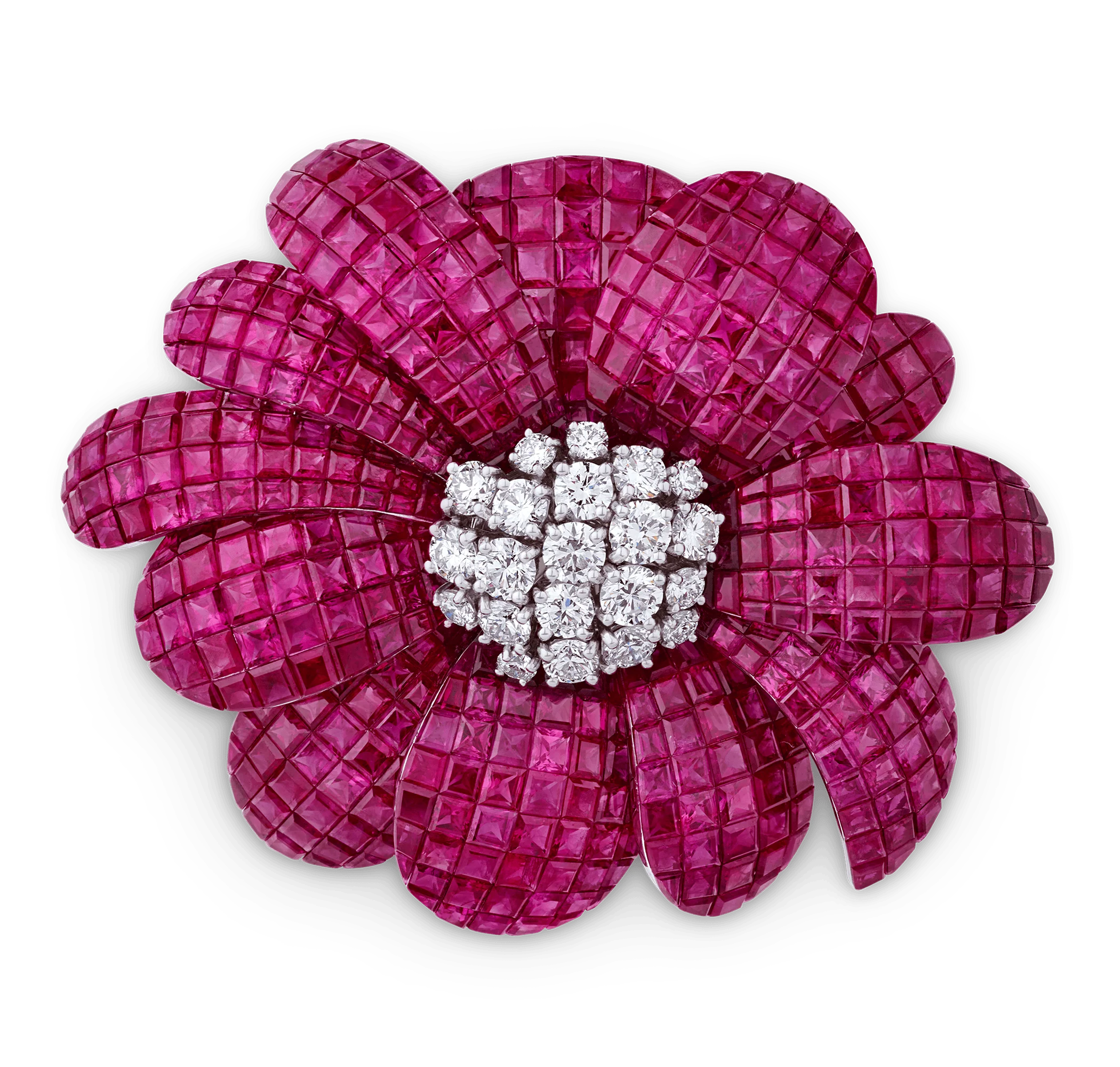 Ruby Flower Brooch, 93.28 carats - Image 3