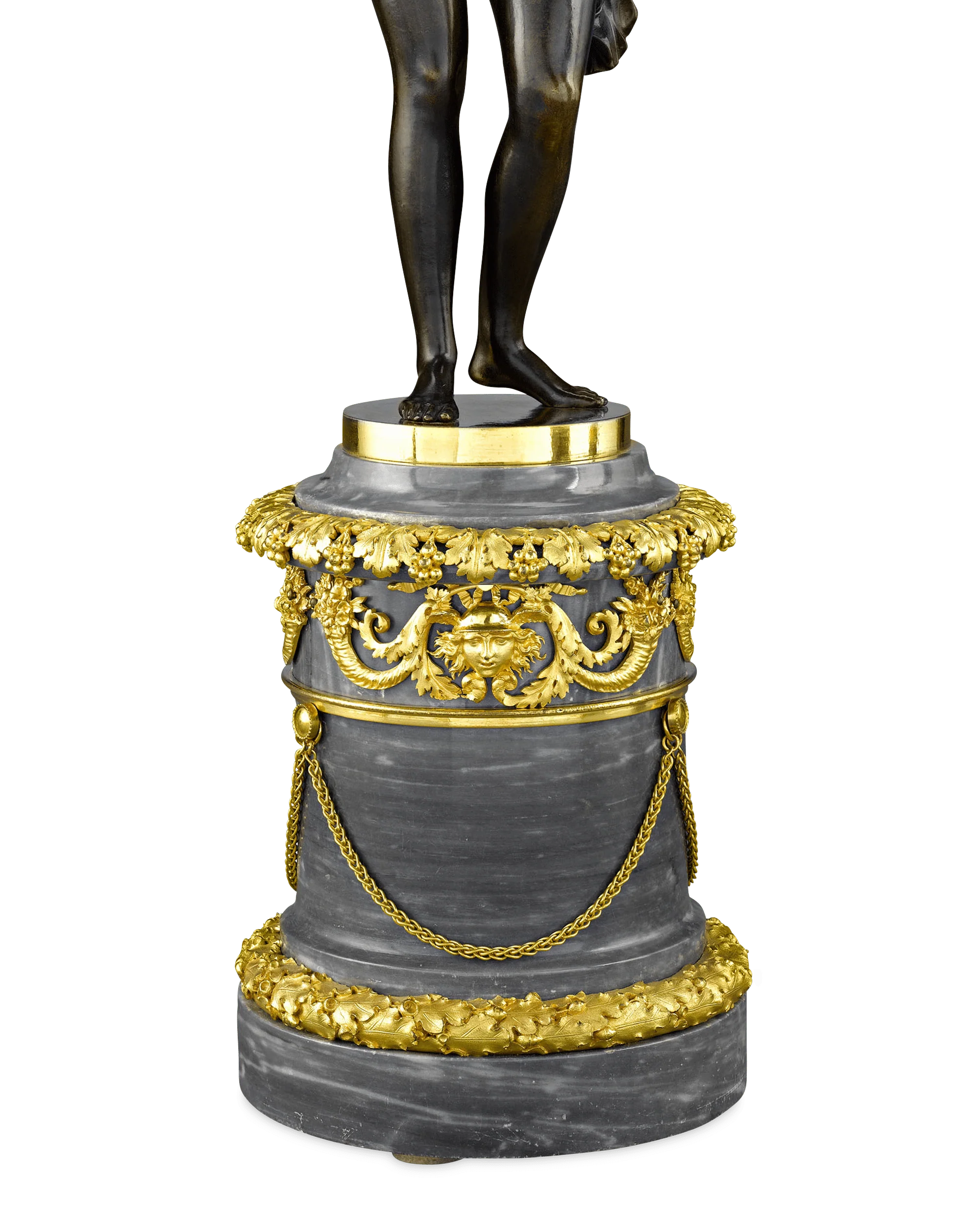 Russian Figural Bronze Candelabra - Image 6