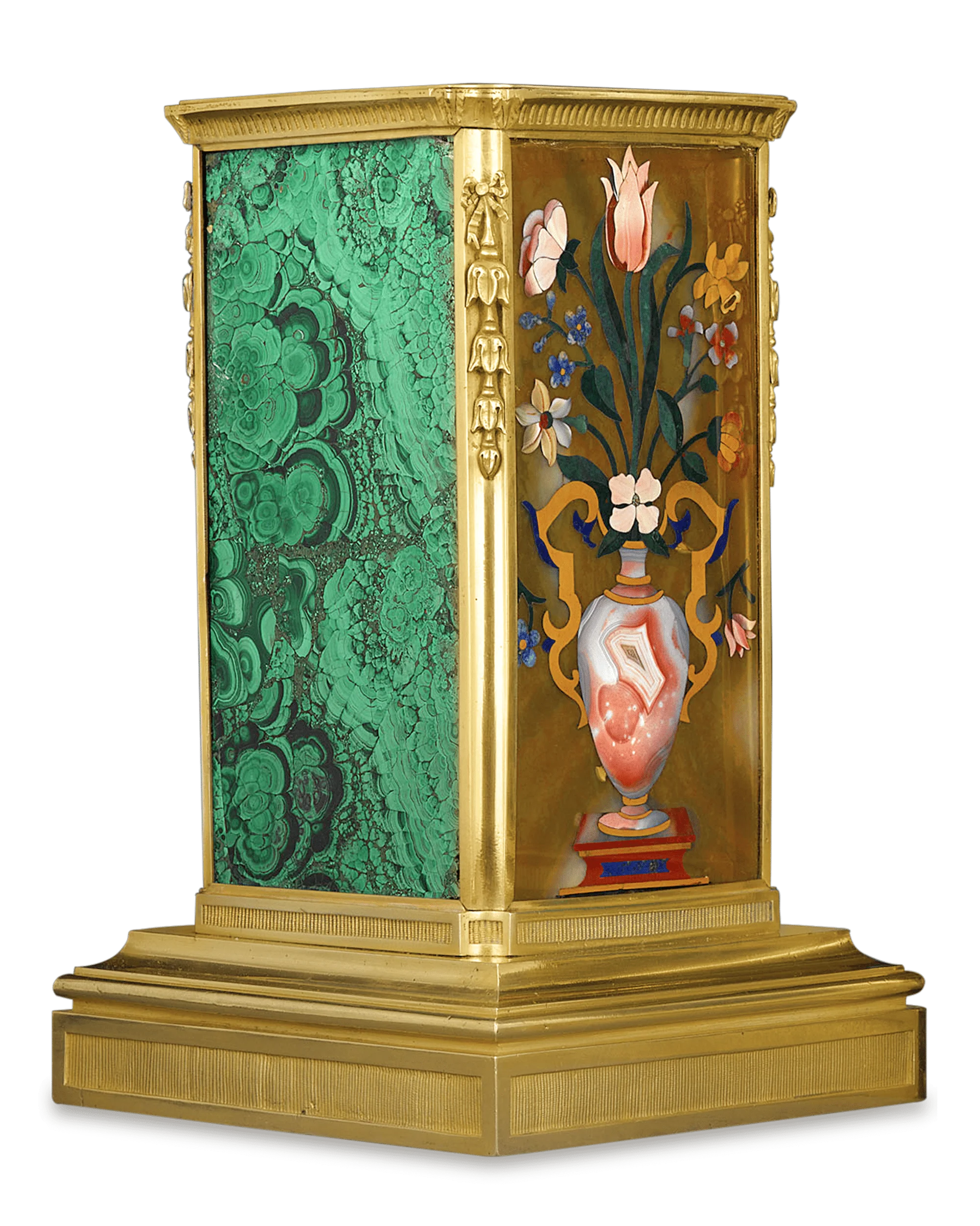 Russian Malachite and Pietre Dure Plinths - Image 3