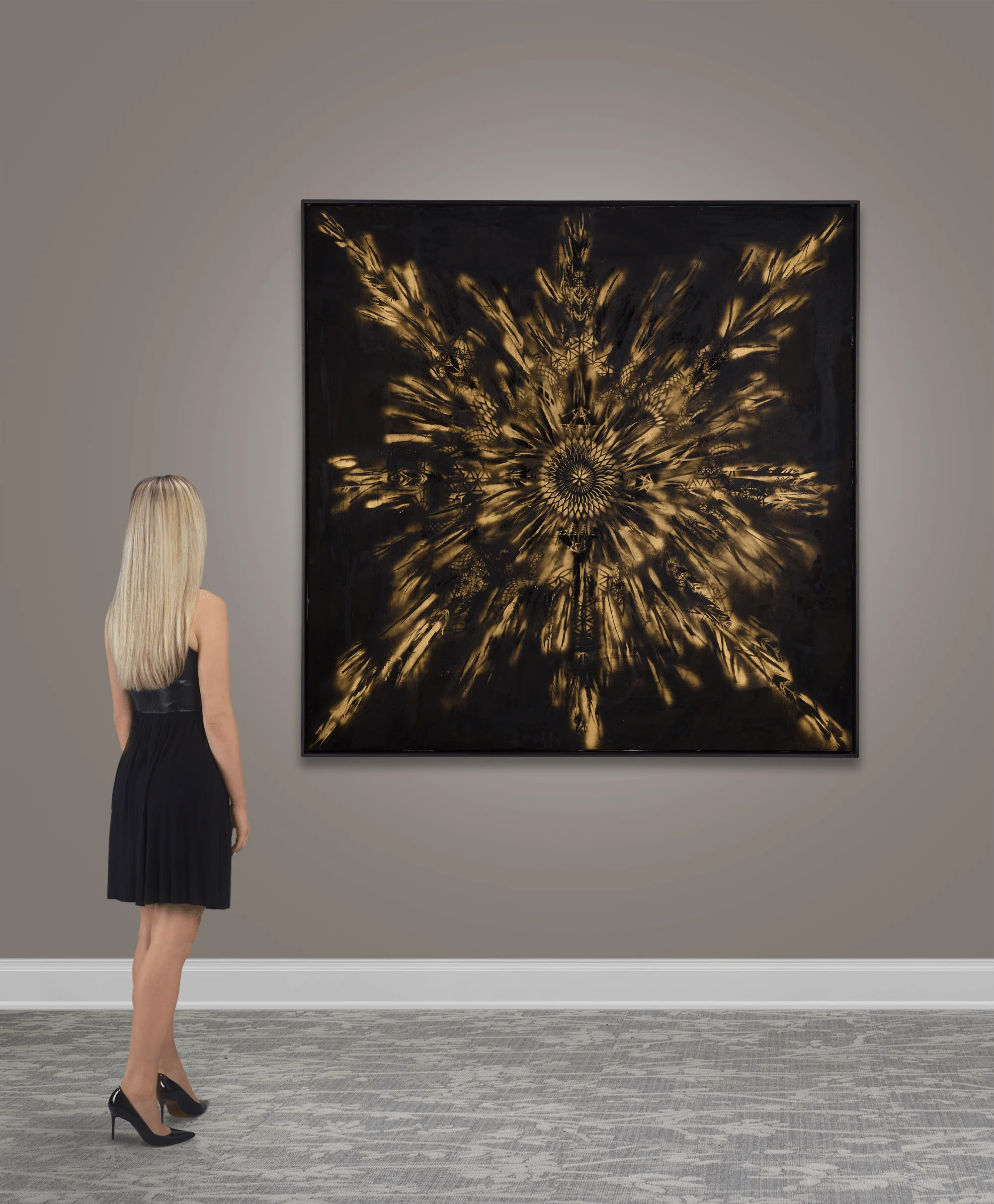 Sacred Flower at Night by Louis Carreon - Image 4