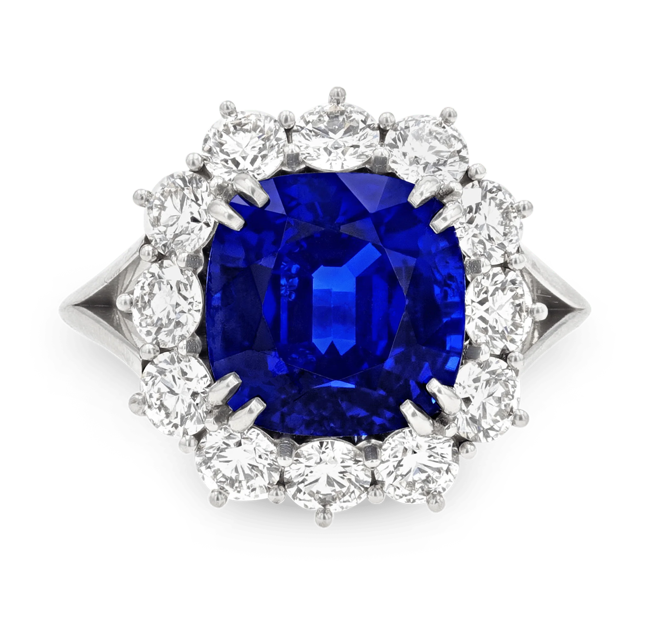 Sapphire and Diamond Ring, 6.86 Carats