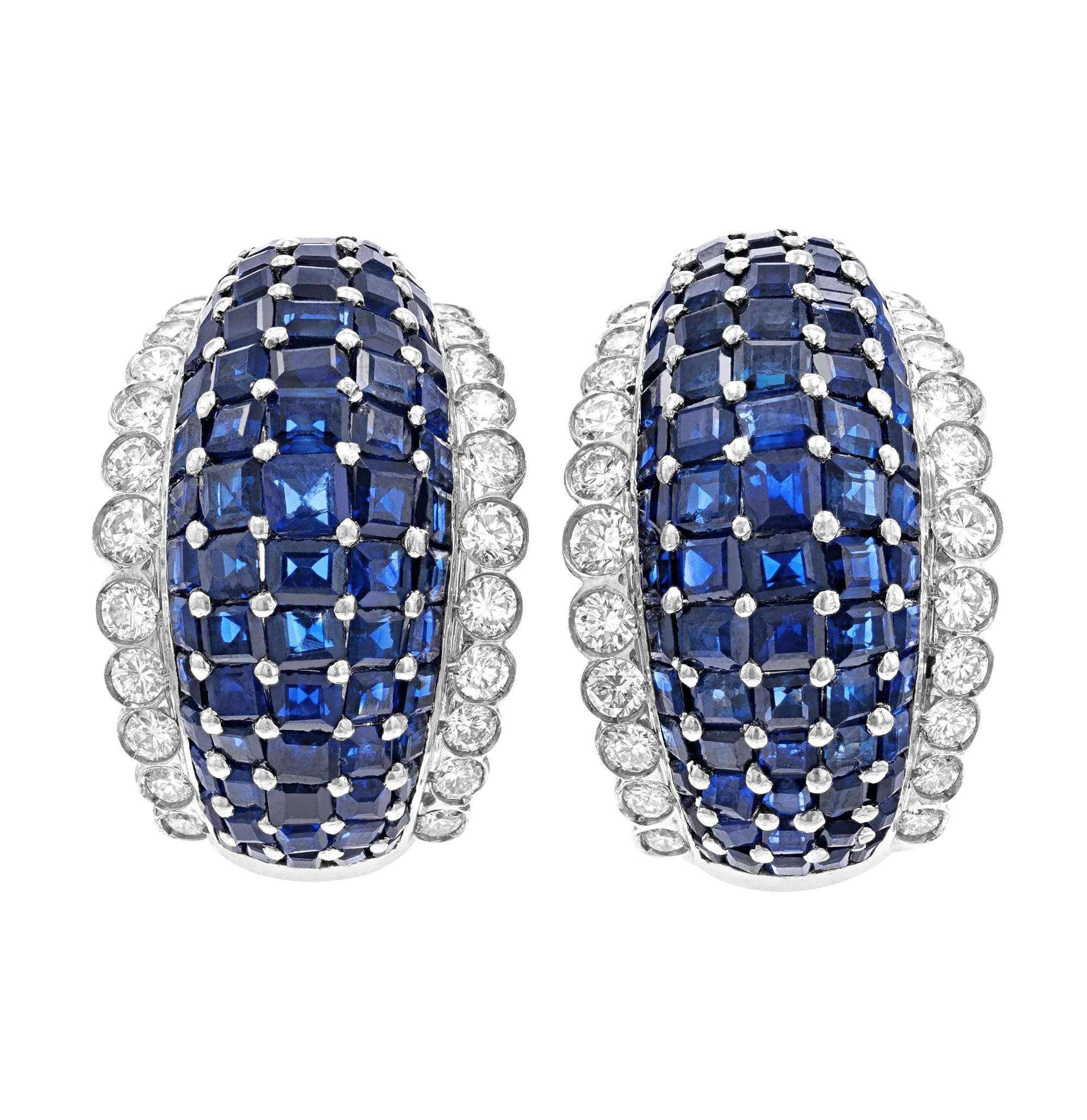 Sapphire Earrings, 6.00 Carats