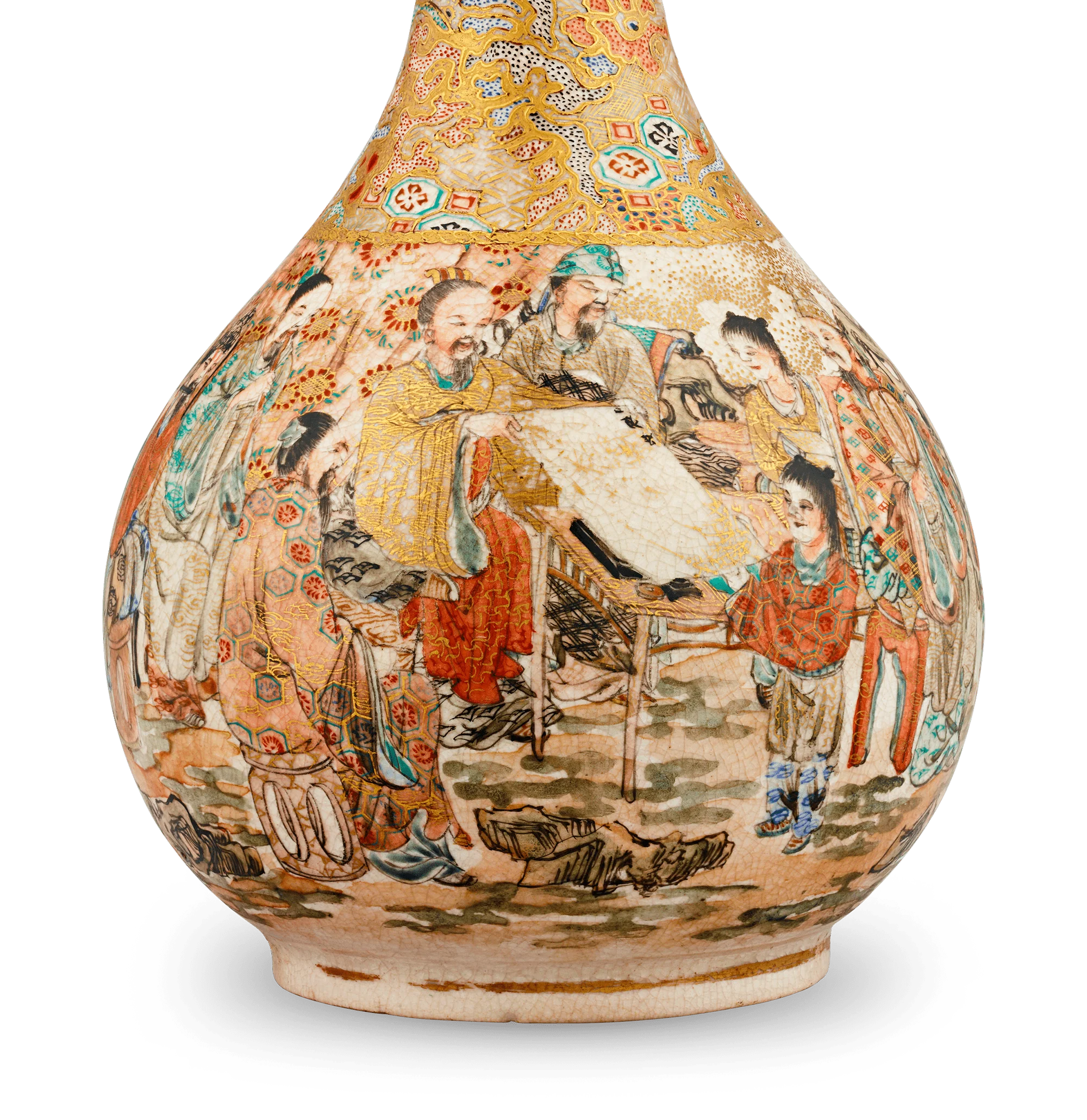 Satsuma Vase with Figures - Image 3