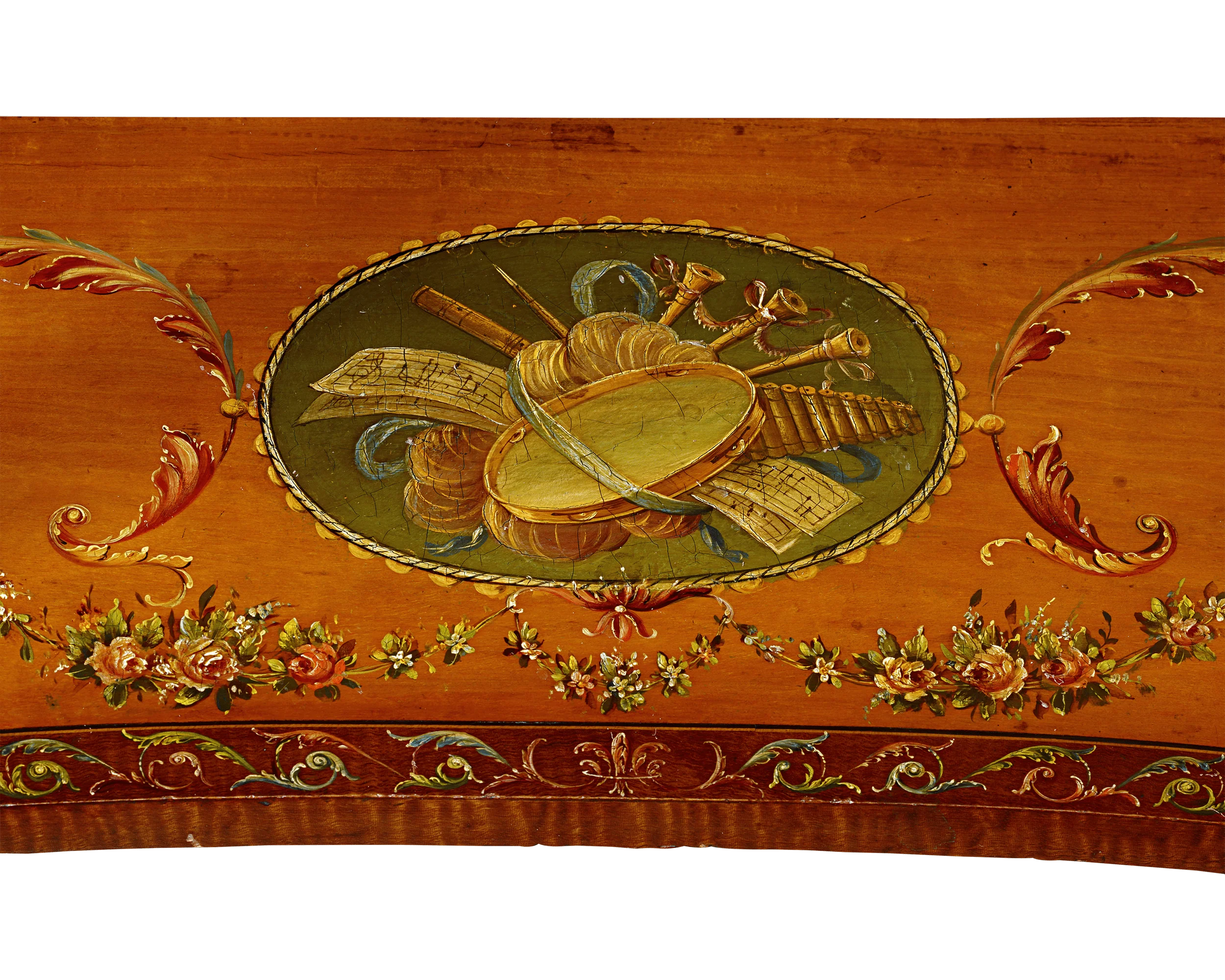 Sheraton Revival Hand-Painted Vitrine - Image 6