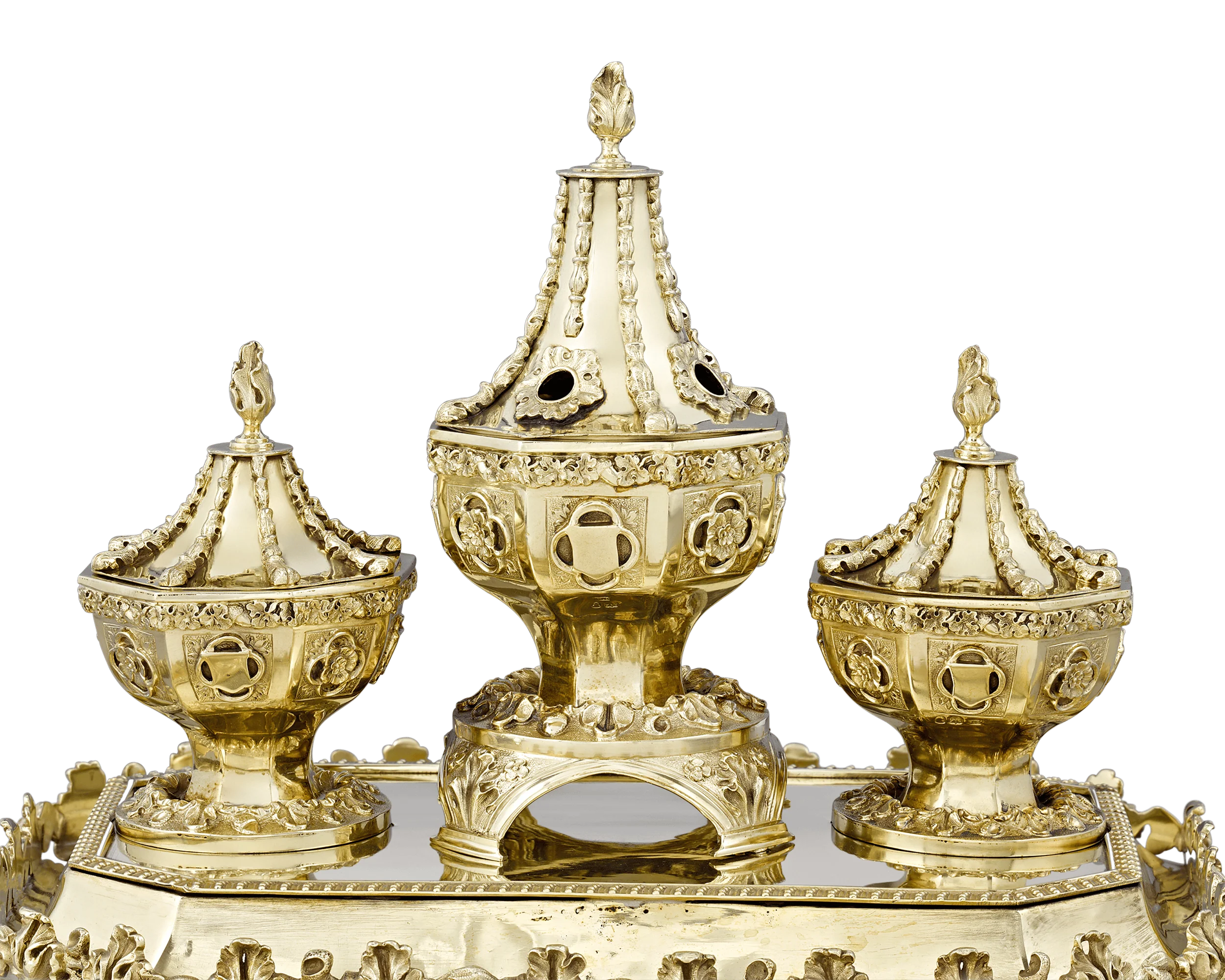 Silver Gilt Inkstand by William Bateman II - Image 3