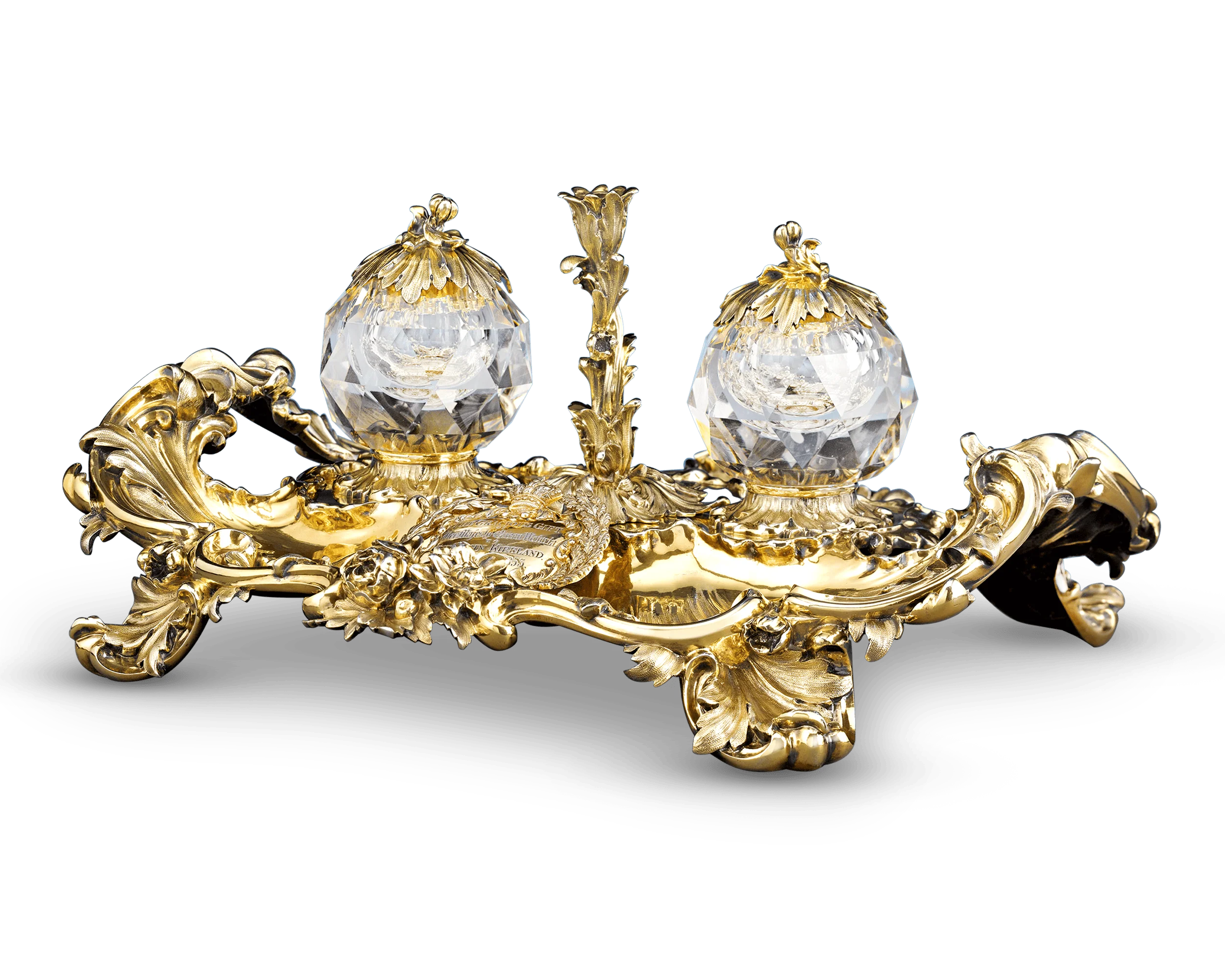 Silver-Gilt Inkwell Presented by Queen Victoria to Sir John Kirkland - Image 2