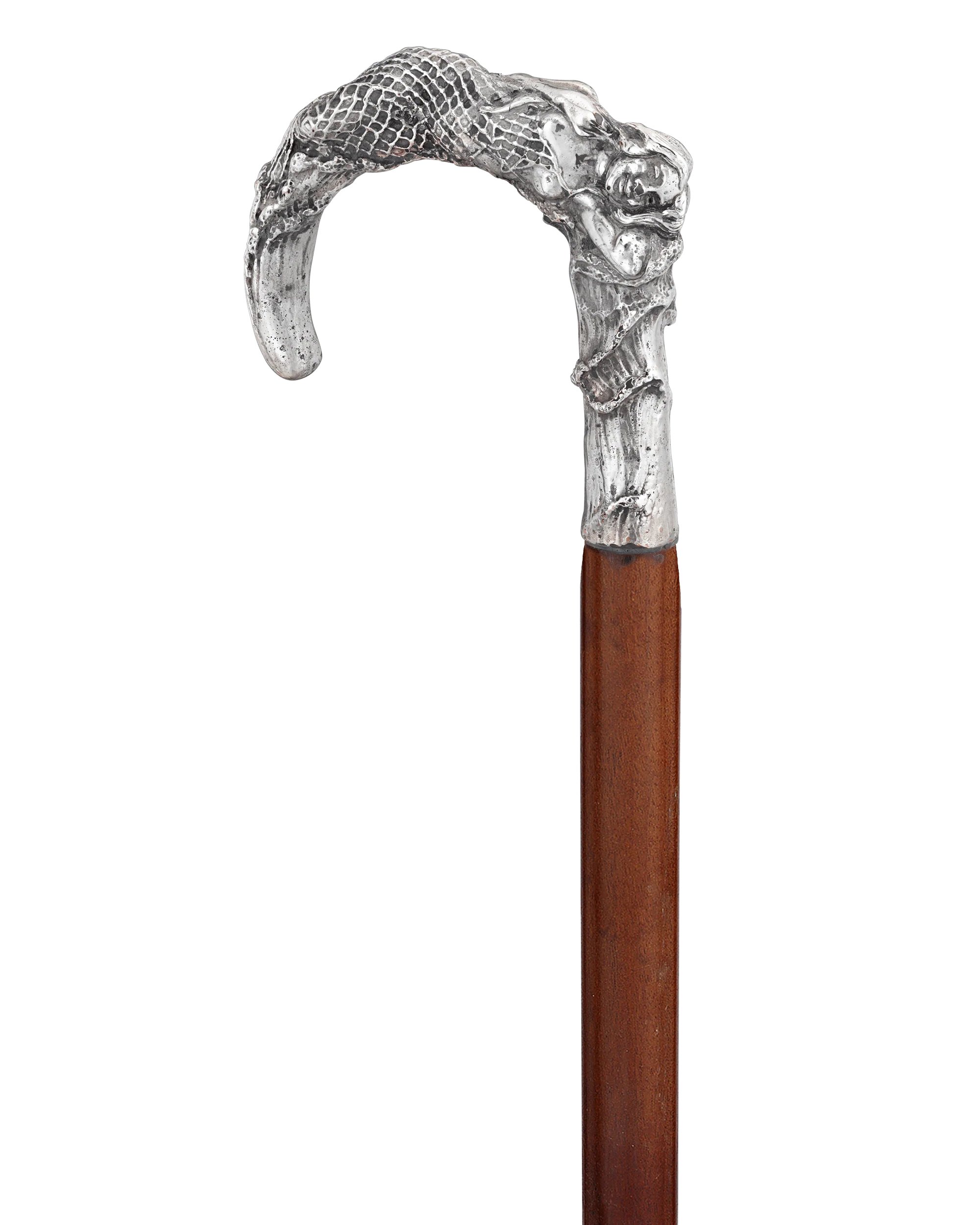 Silver Mermaid Cane