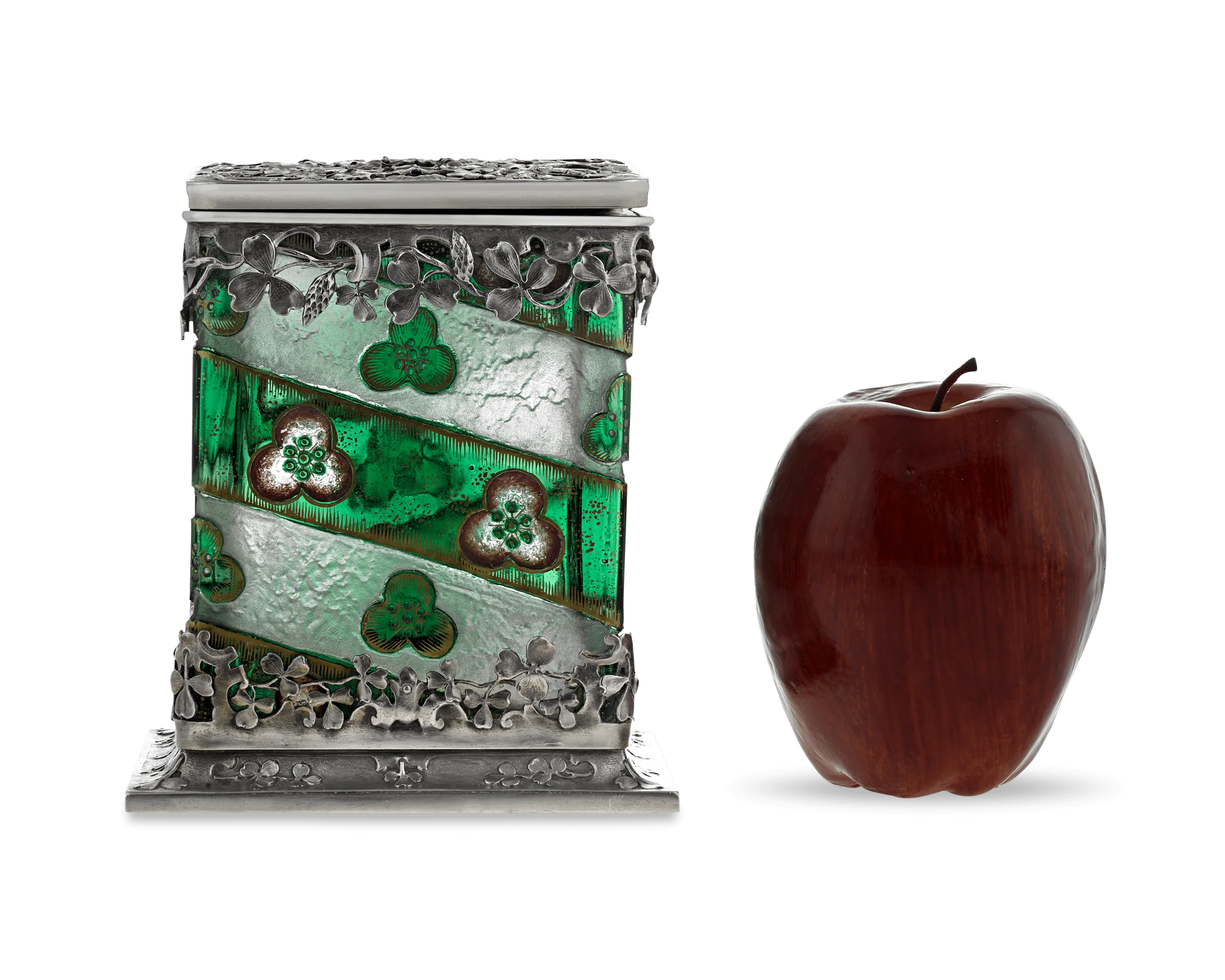 Silver-Mounted Glass Casket by Daum Nancy - Image 5