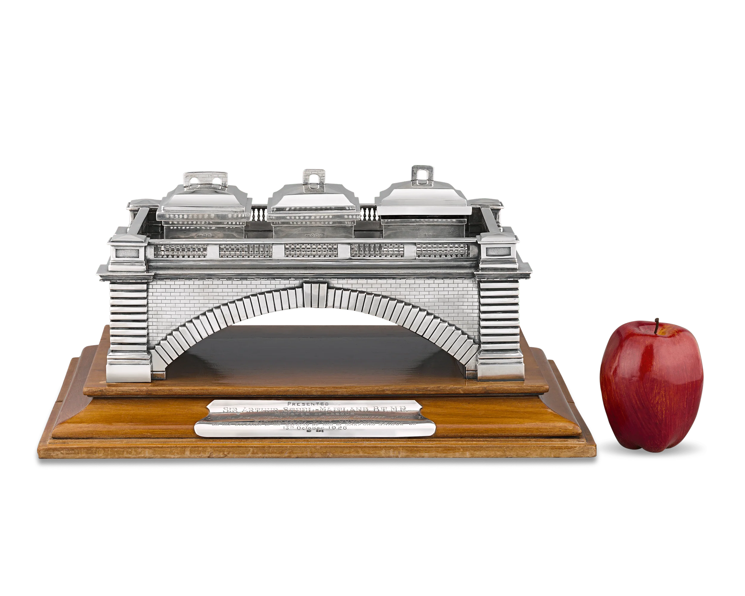 Silver Presentation Inkstand by Turner & Simpson Ltd. - Image 6