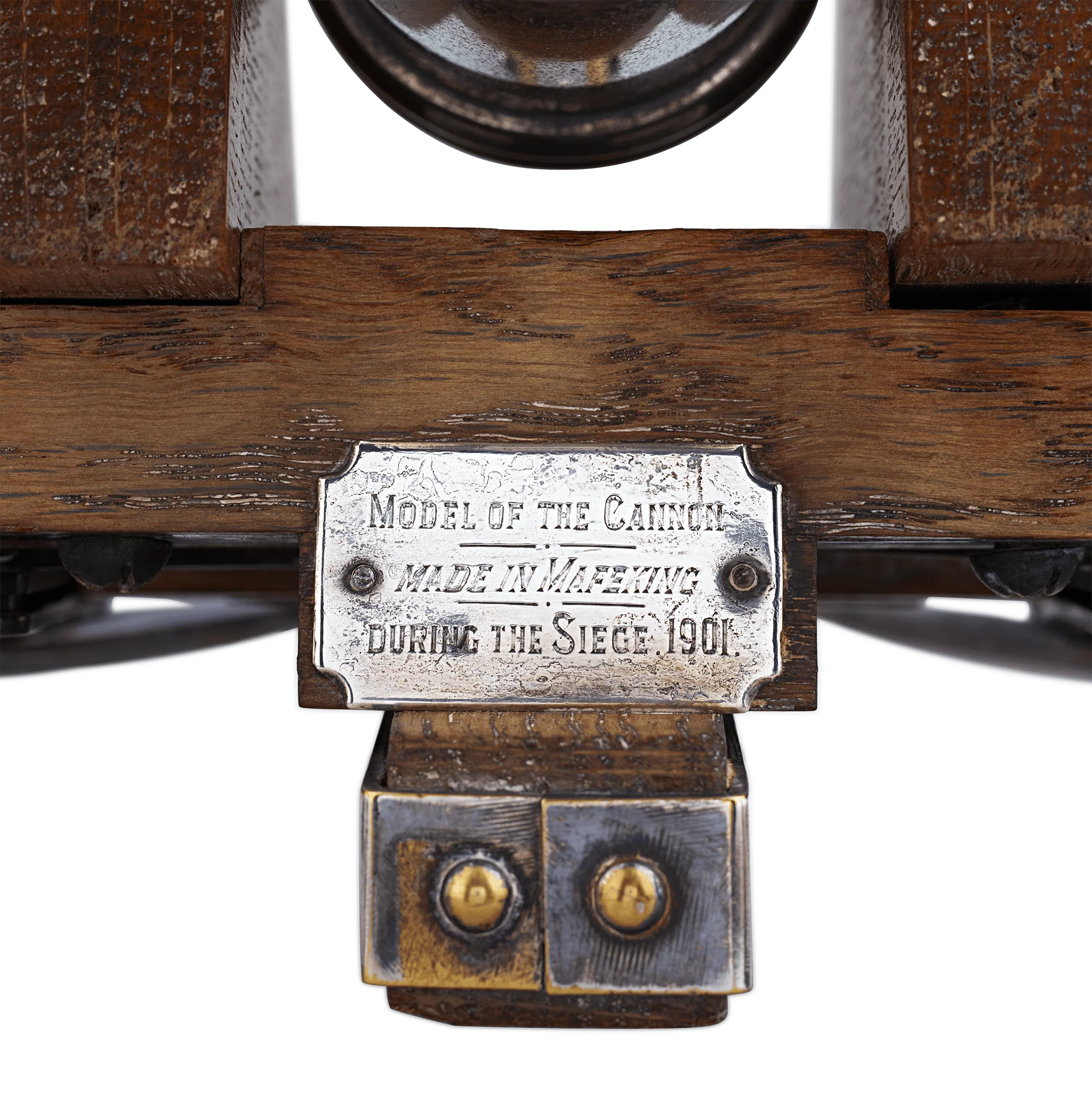 Silverplate Cannon with Wheels - Image 4