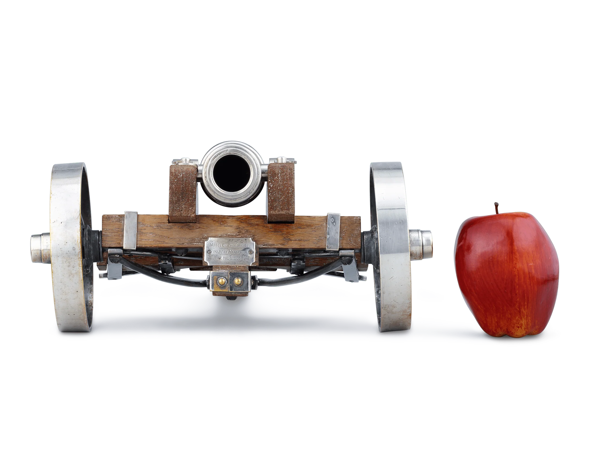 Silverplate Cannon with Wheels - Image 5