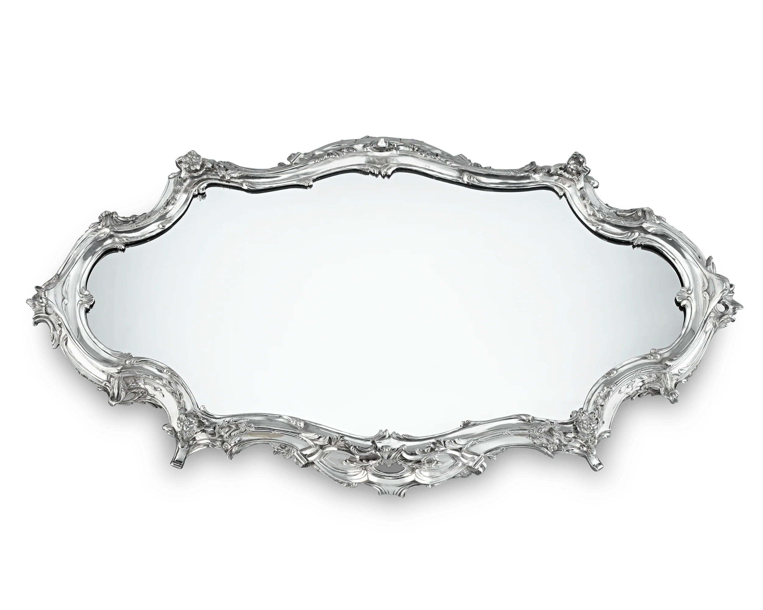 Silverplate Mirrored Centerpiece by Ercuis