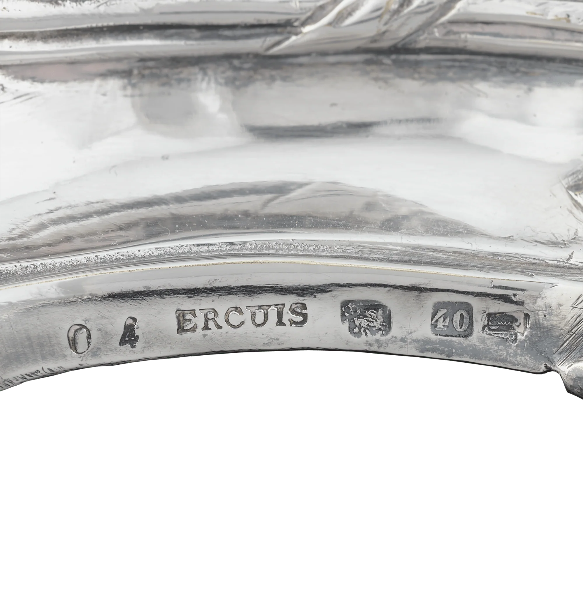 Silverplate Mirrored Centerpiece by Ercuis - Image 5