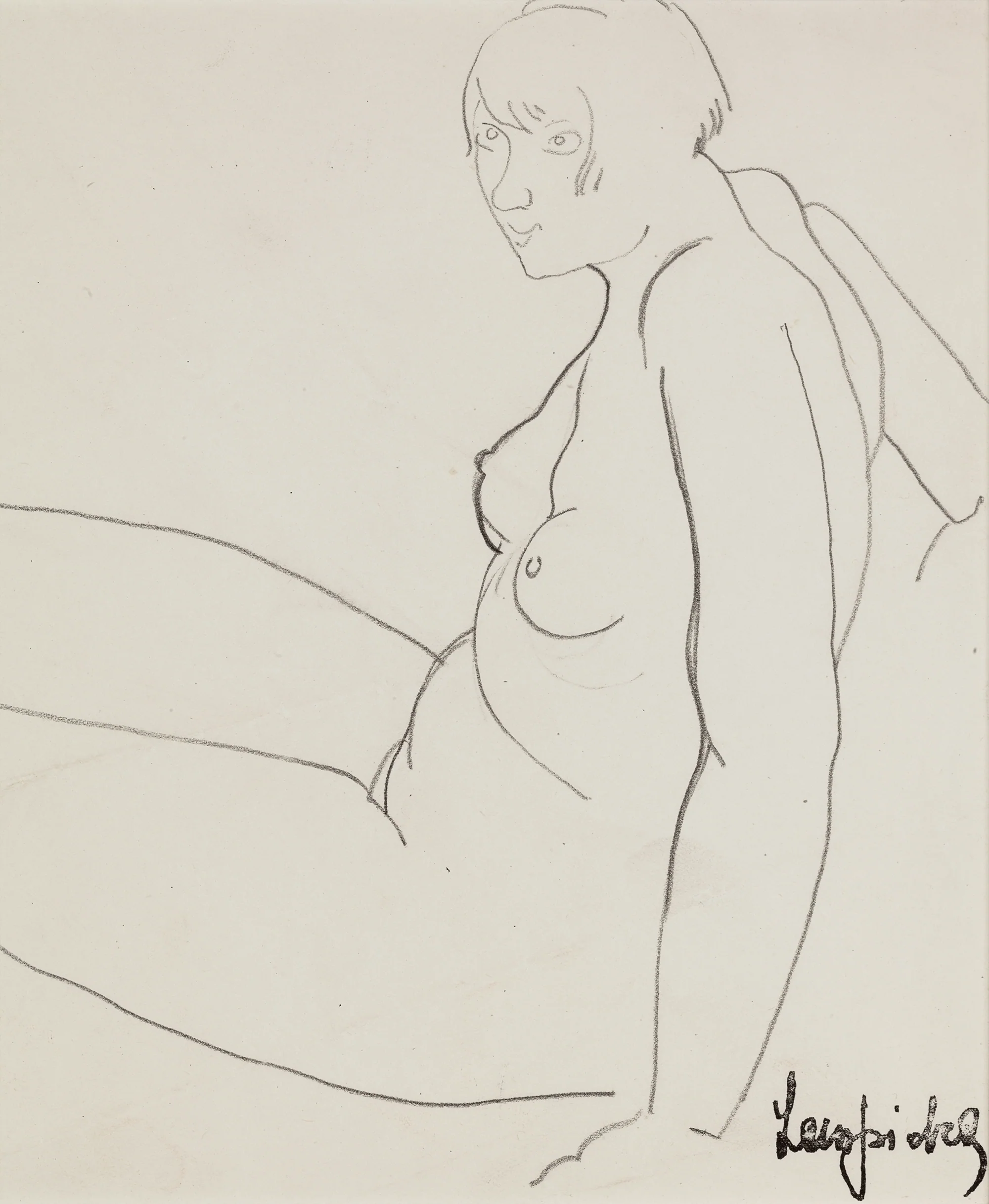 Smiling Nude by Tamara de Lempicka - Image 3