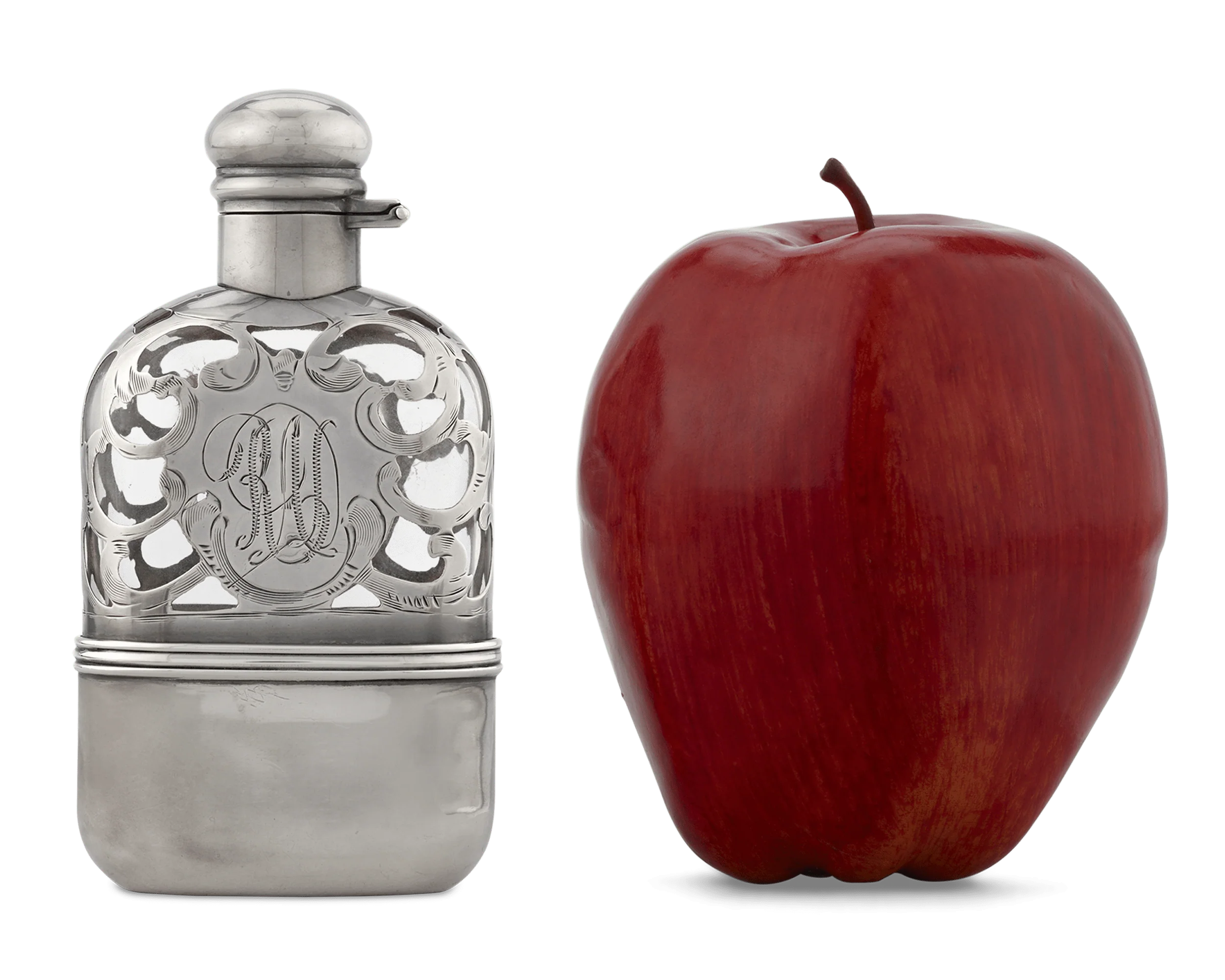 Sterling Silver and Glass Flask - Image 5