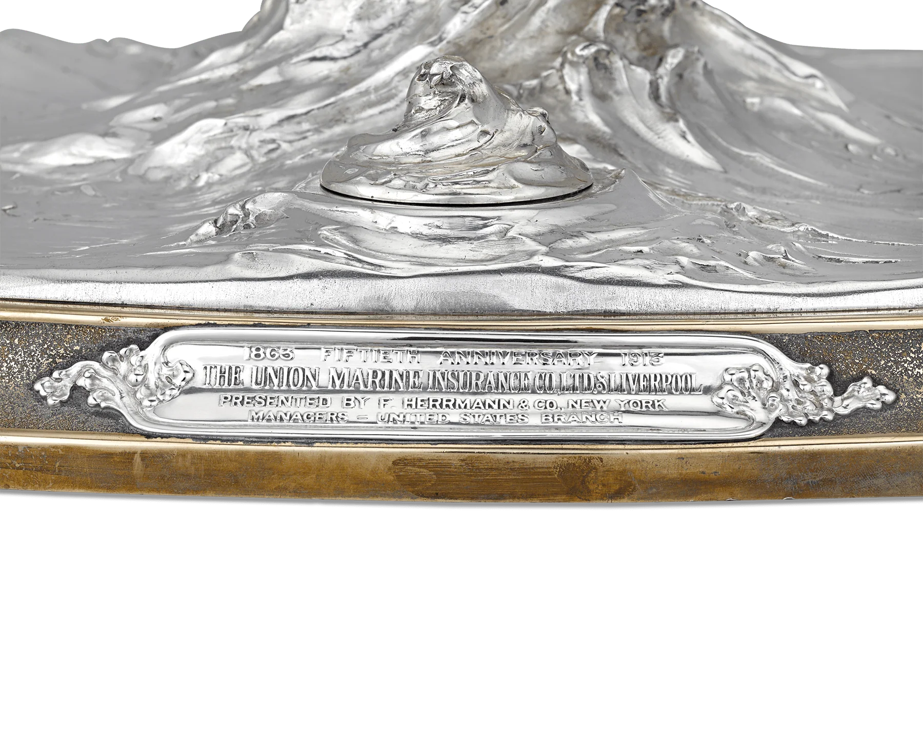 Sterling Silver Globe Inkwell Centerpiece by Tiffany & Co. - Image 4