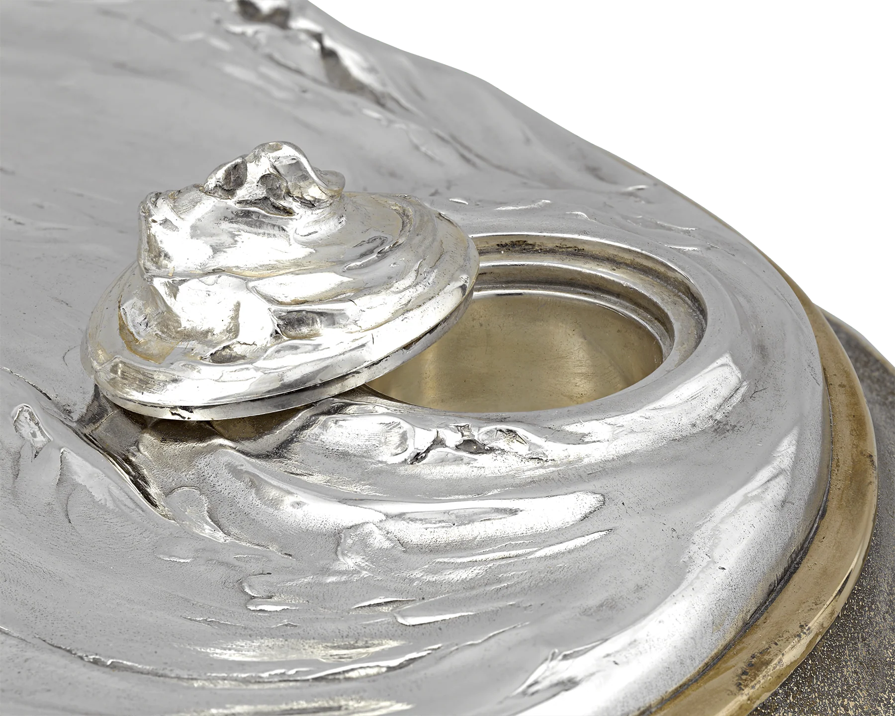 Sterling Silver Globe Inkwell Centerpiece by Tiffany & Co. - Image 5