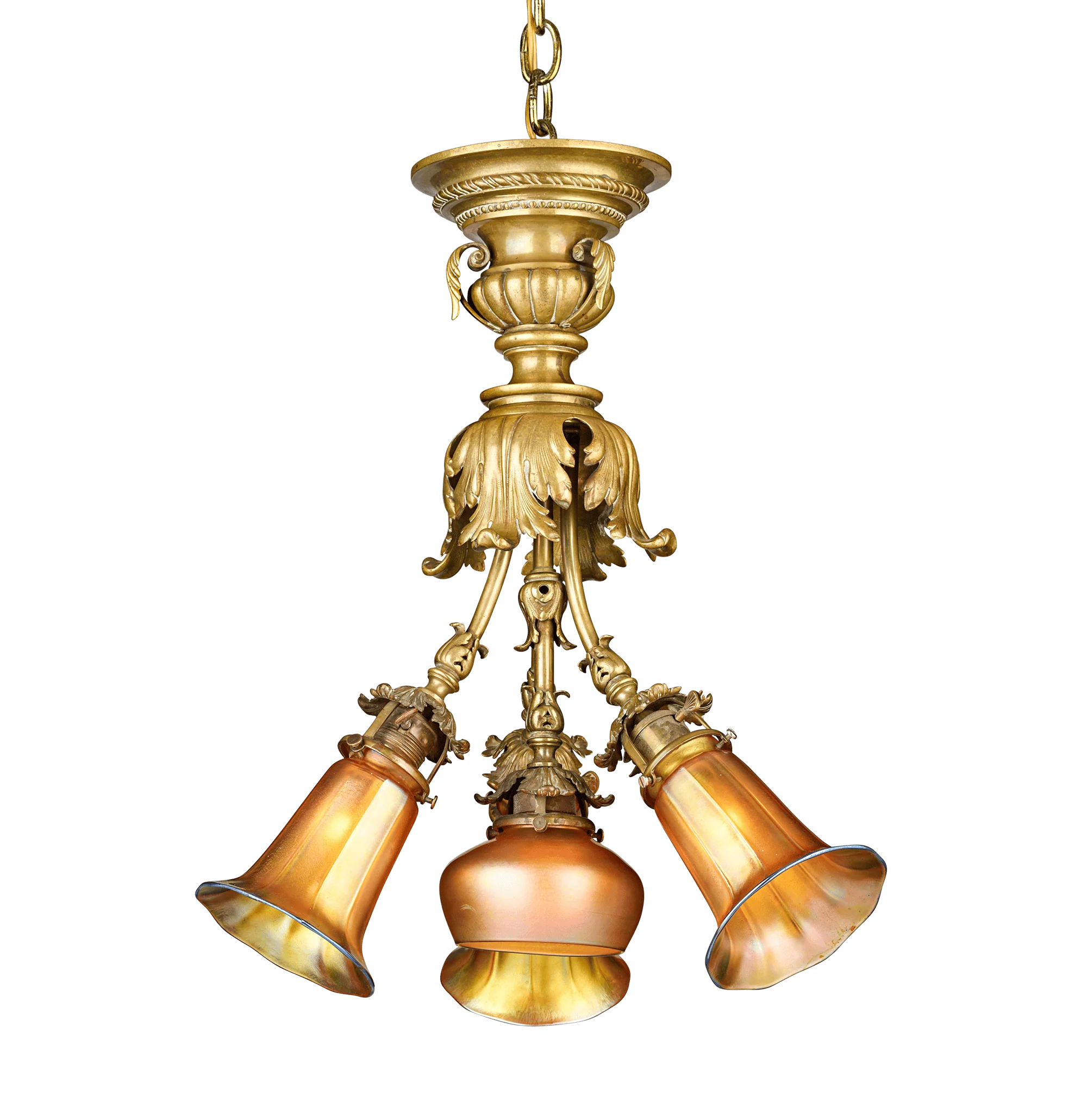 Steuben Aurene Chandelier - Image 2