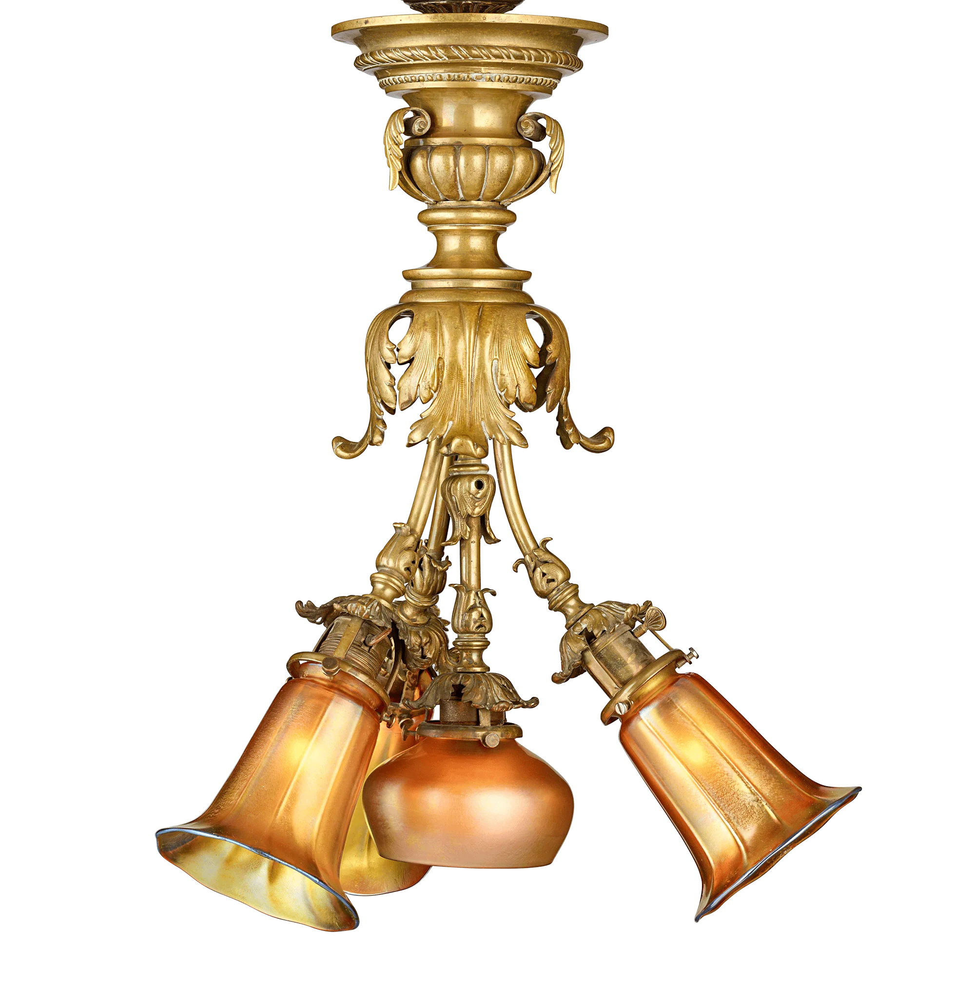 Steuben Aurene Chandelier - Image 3