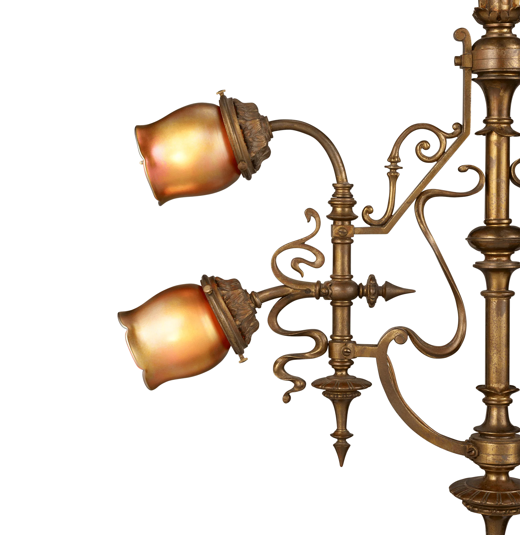 Steuben Aurene Hanging Lamp - Image 2