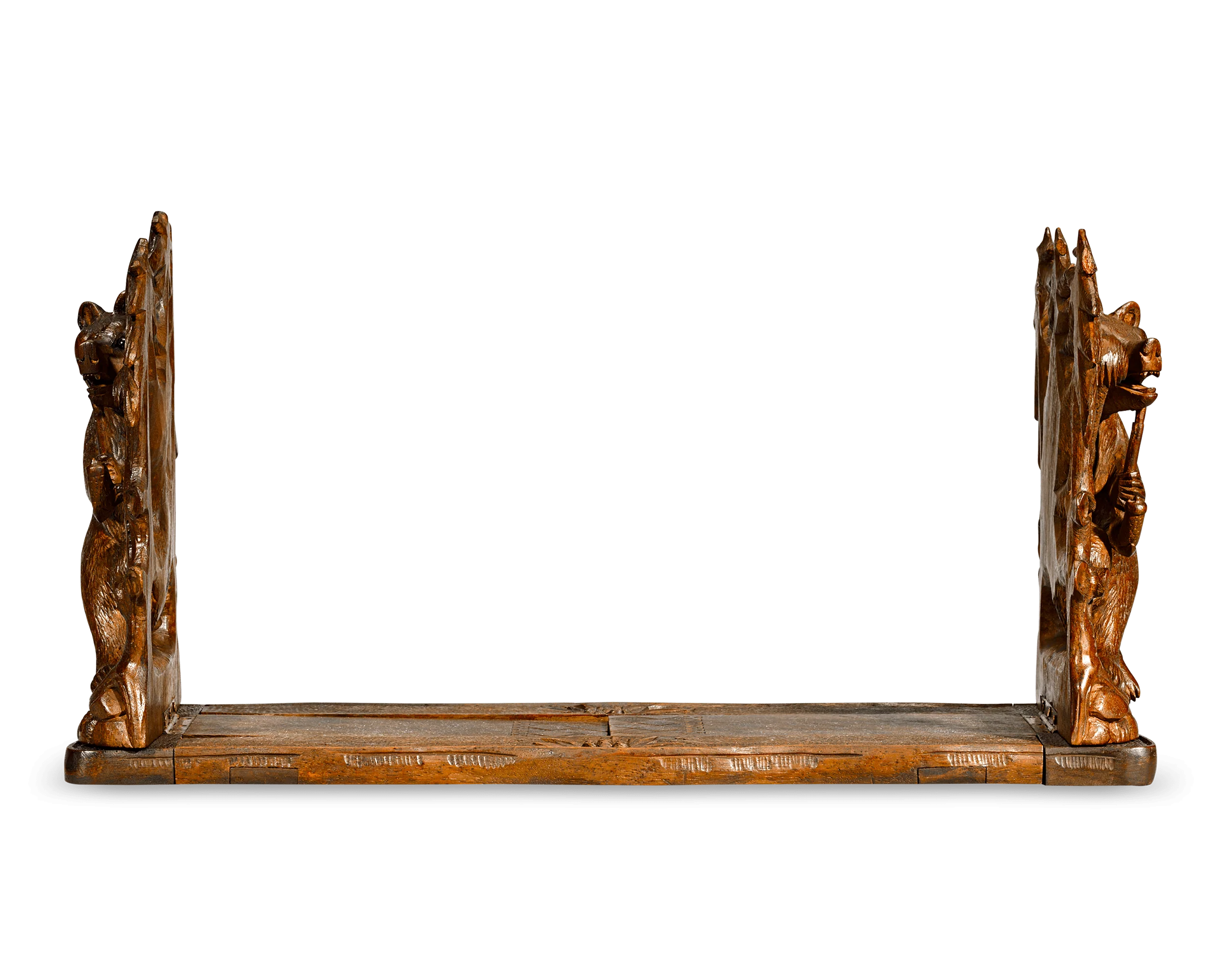Swiss Black Forest Bookends, circa 1920 - Image 2