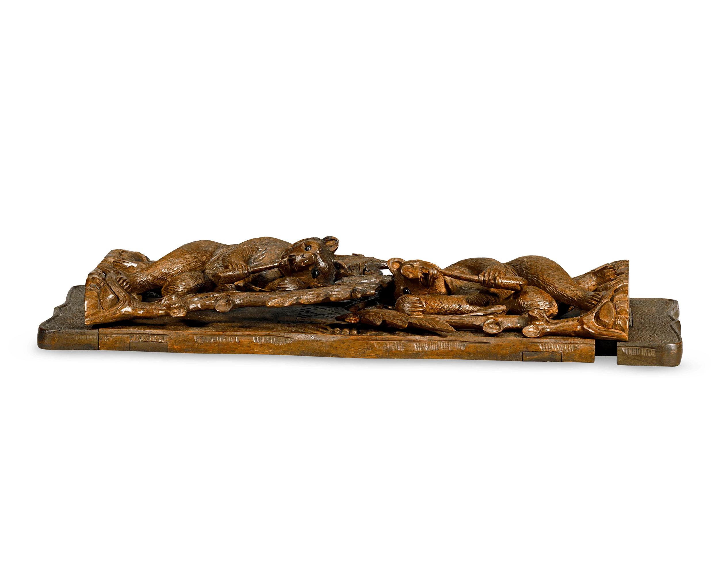 Swiss Black Forest Bookends, circa 1920 - Image 3