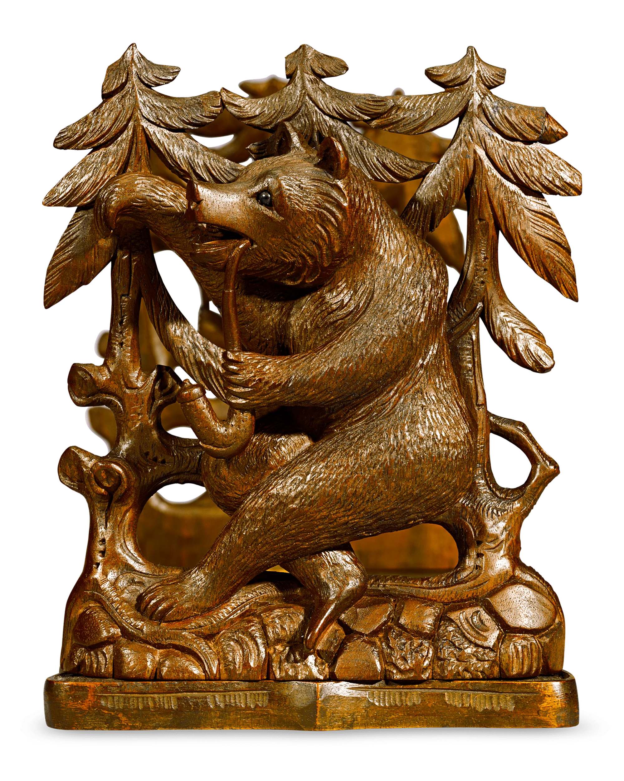 Swiss Black Forest Bookends, circa 1920 - Image 4