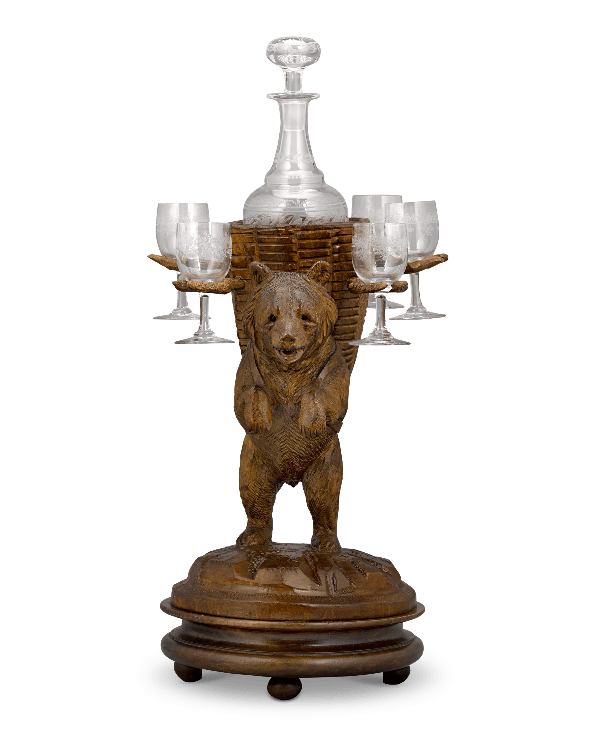 Swiss Black Forest Decanter Music Box - Image 3