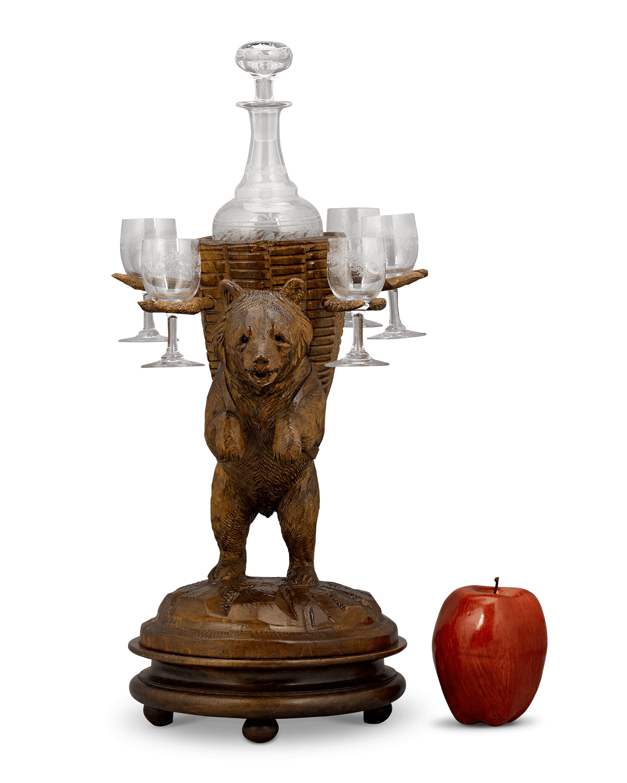 Swiss Black Forest Decanter Music Box - Image 6