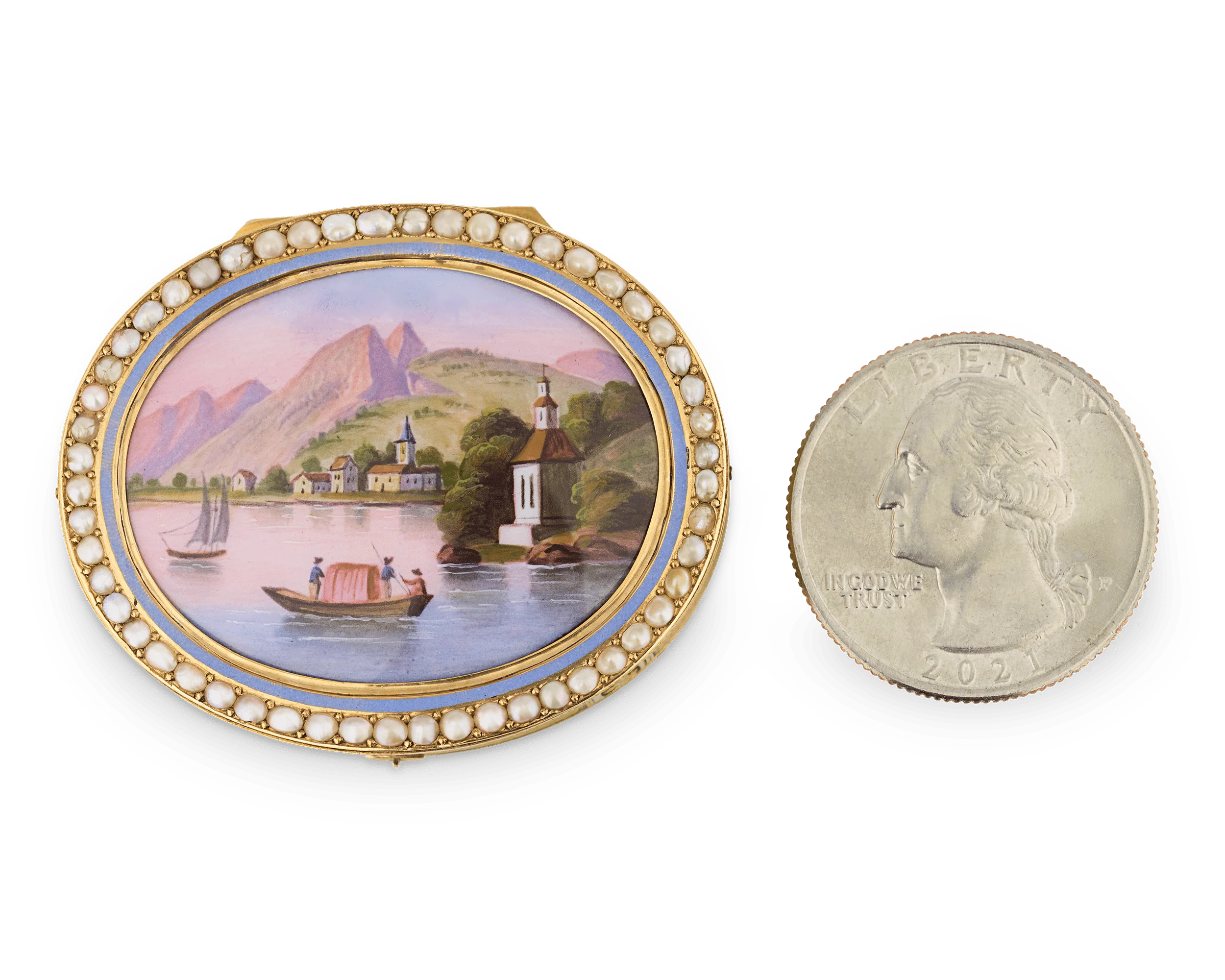 Swiss Enamel and Gold Musical Snuff Box - Image 6