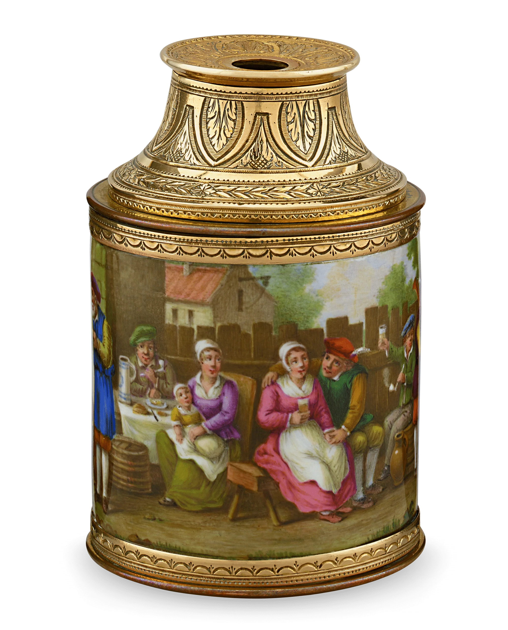 Swiss Gold and Enamel Telescope - Image 4