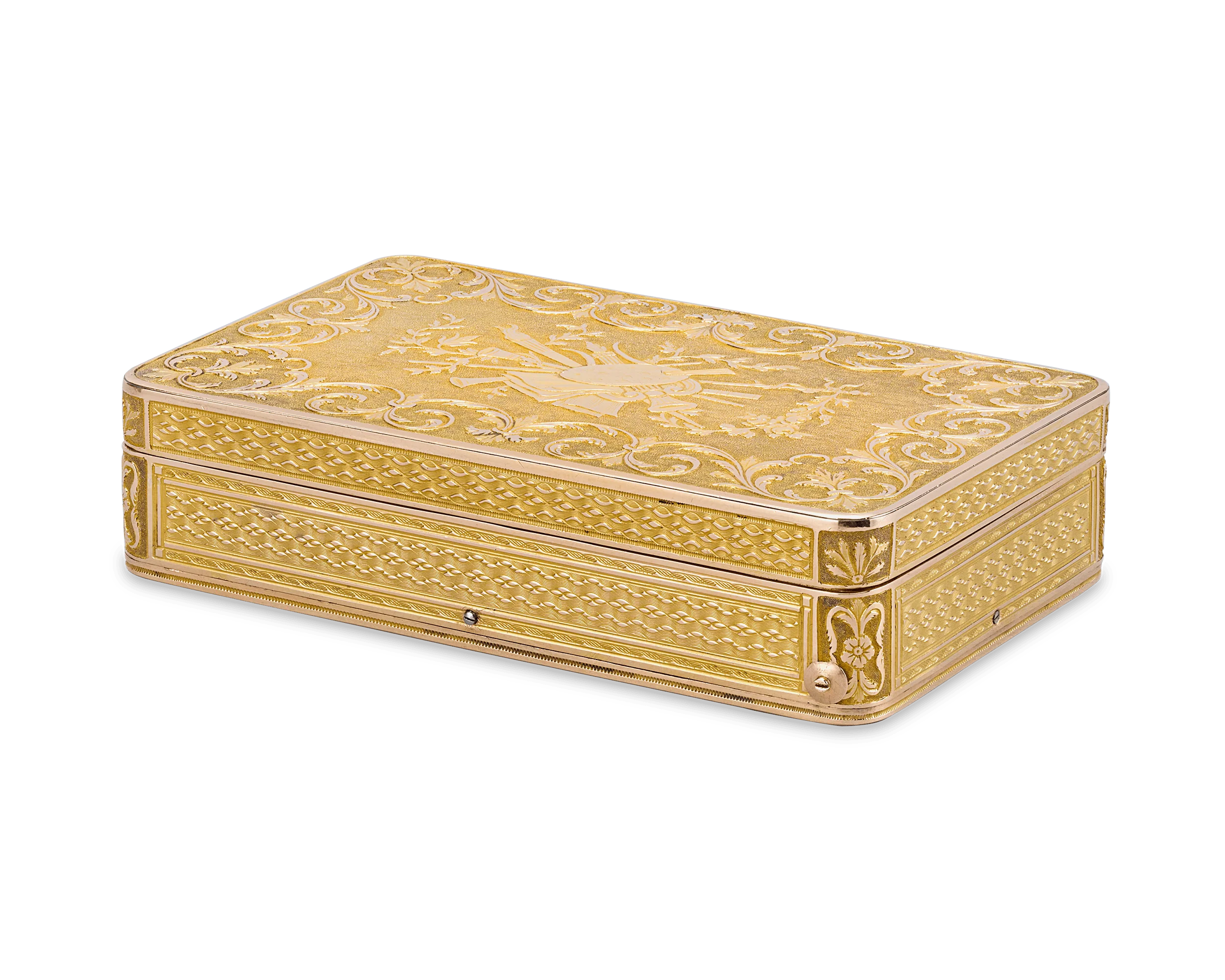 Swiss Gold Musical Snuff Box