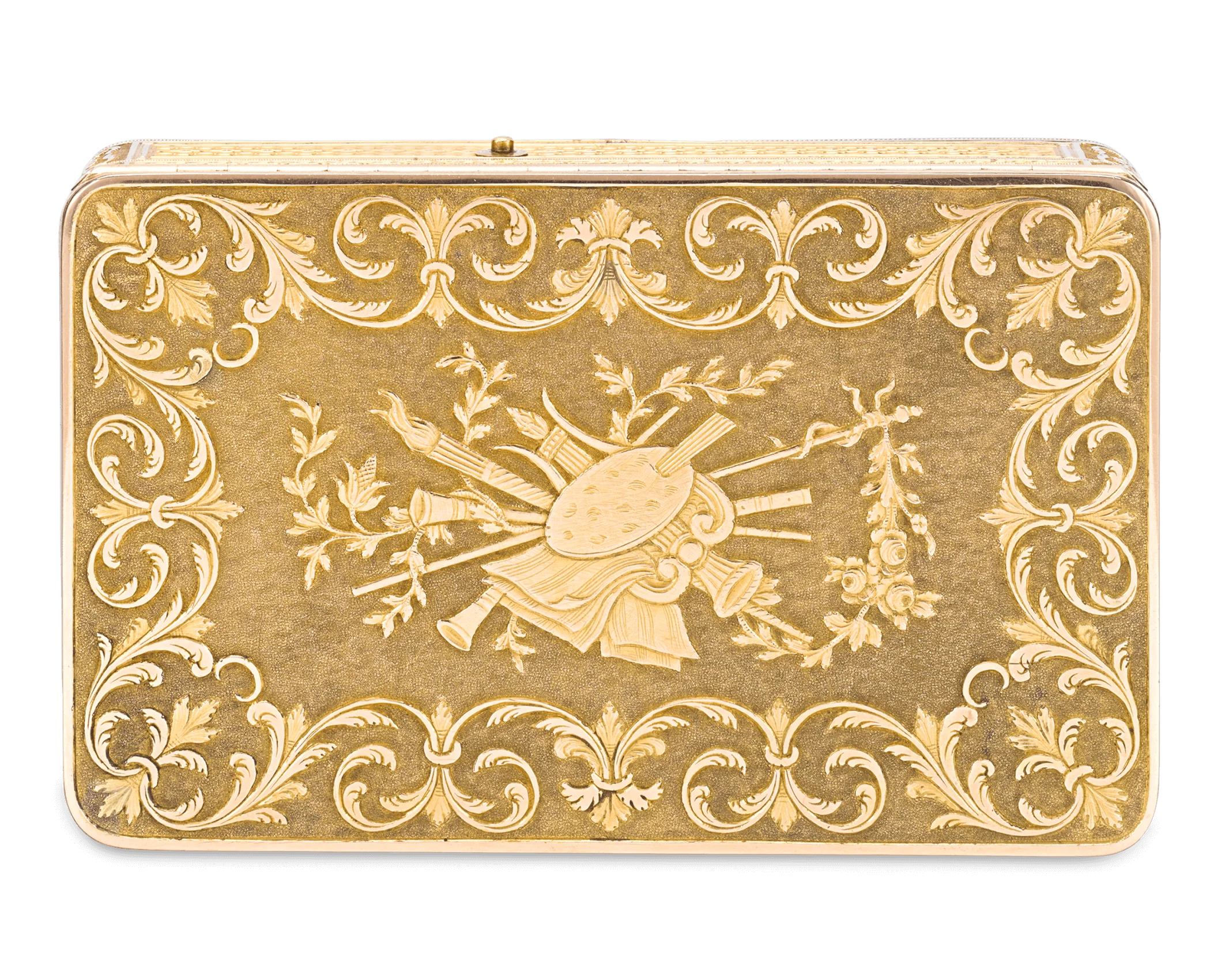 Swiss Gold Musical Snuff Box - Image 2