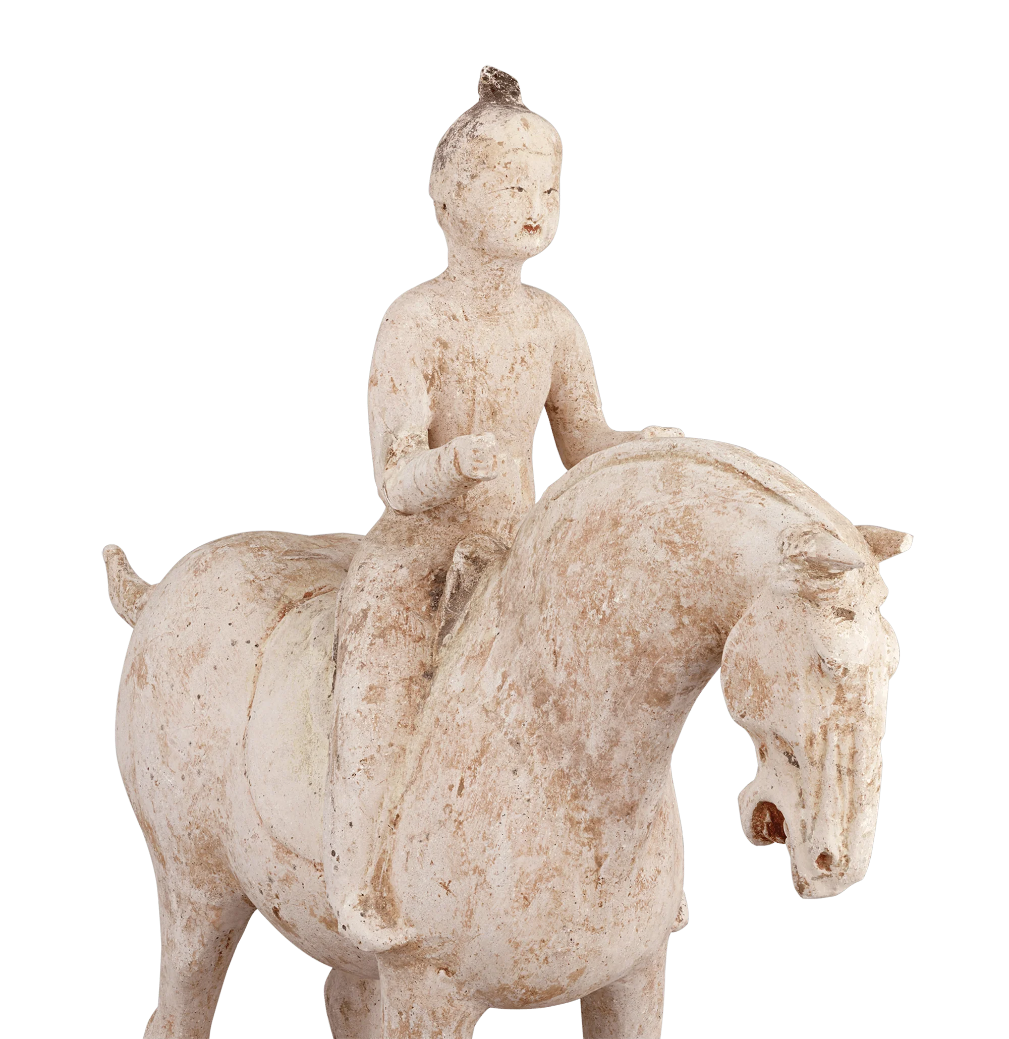 Tang Dynasty Terracotta Horse with Rider - Image 3
