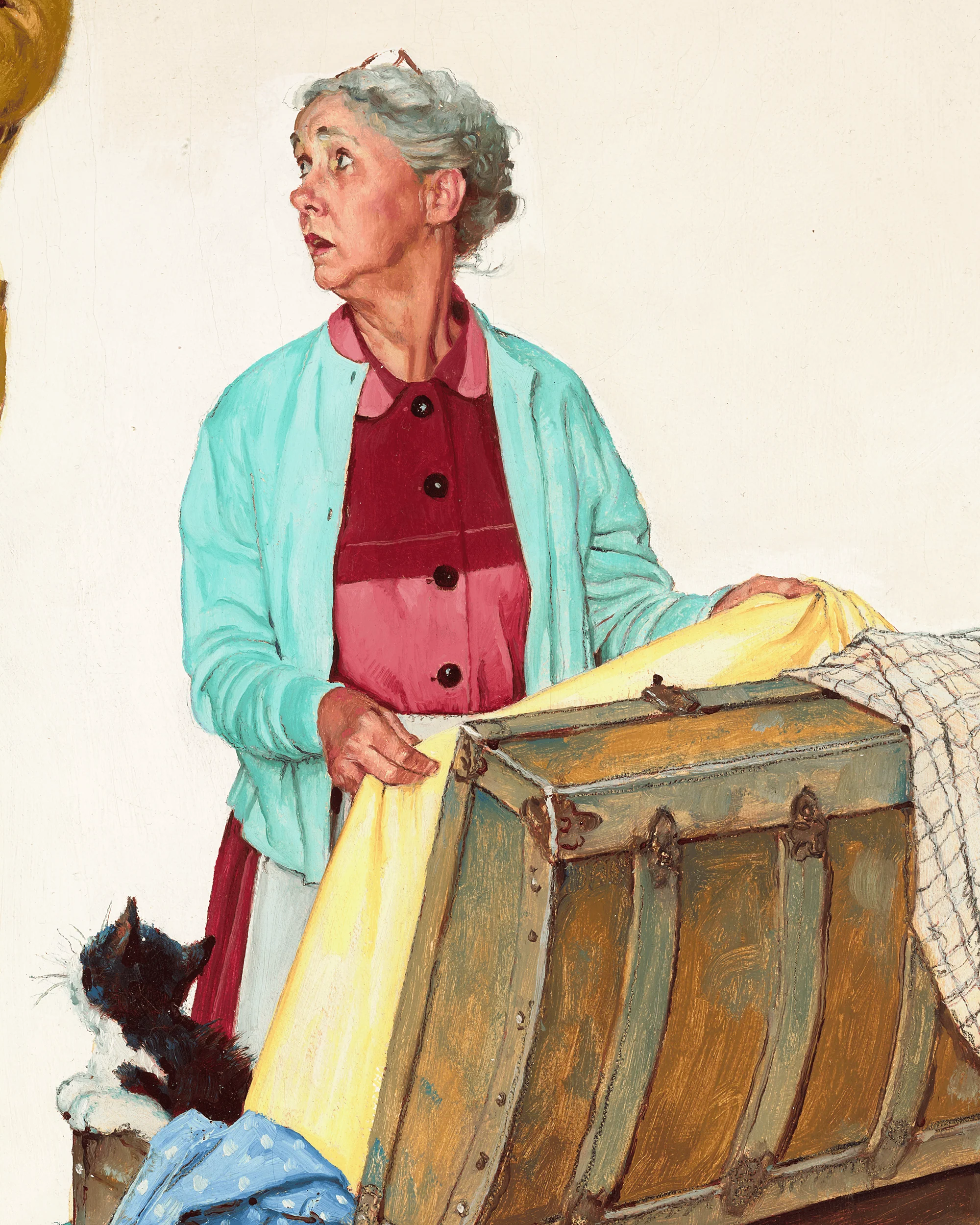 Tender Years: Moth Holes by Norman Rockwell - Image 5