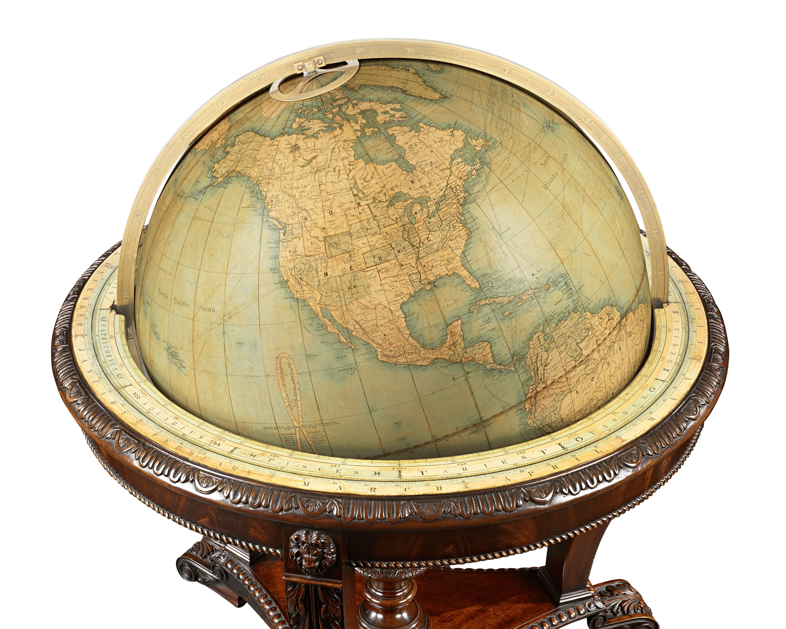 Terrestrial 30-inch Globe by W. & A.K. Johnston - Image 4