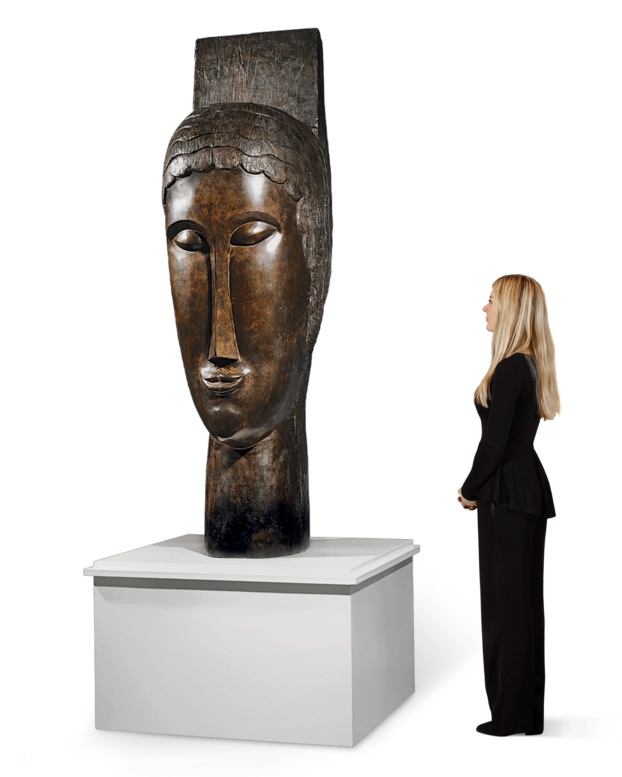 Tête de cariatide by Amedeo Modigliani - Image 3