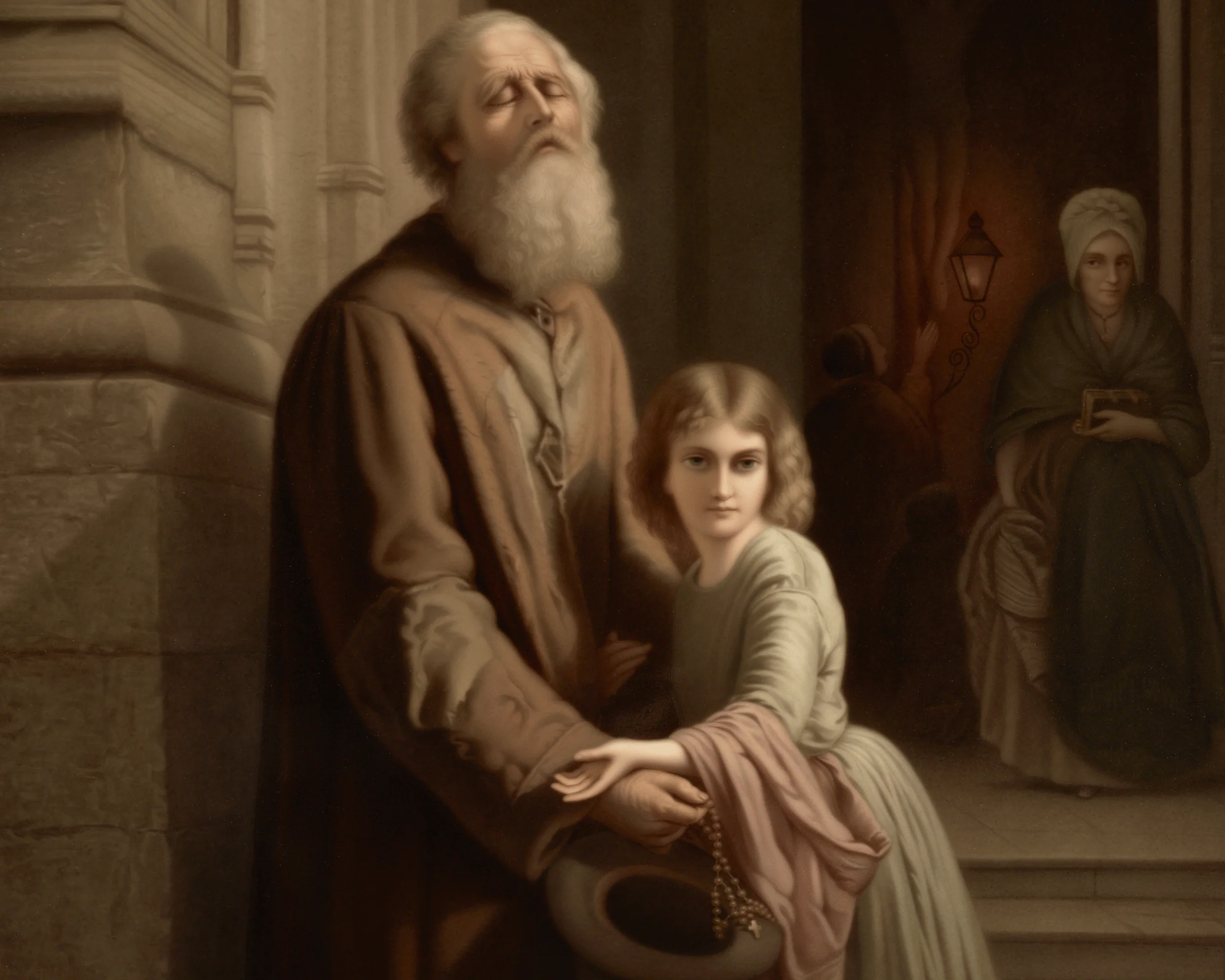 The Blind Beggar Porcelain Plaque by KPM - Image 3
