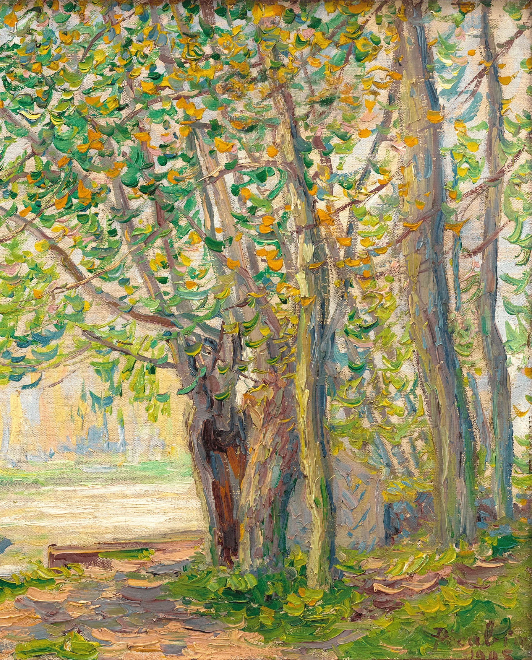 The Effect of Sun on the Banks of the Loing by Francis Picabia - Image 4