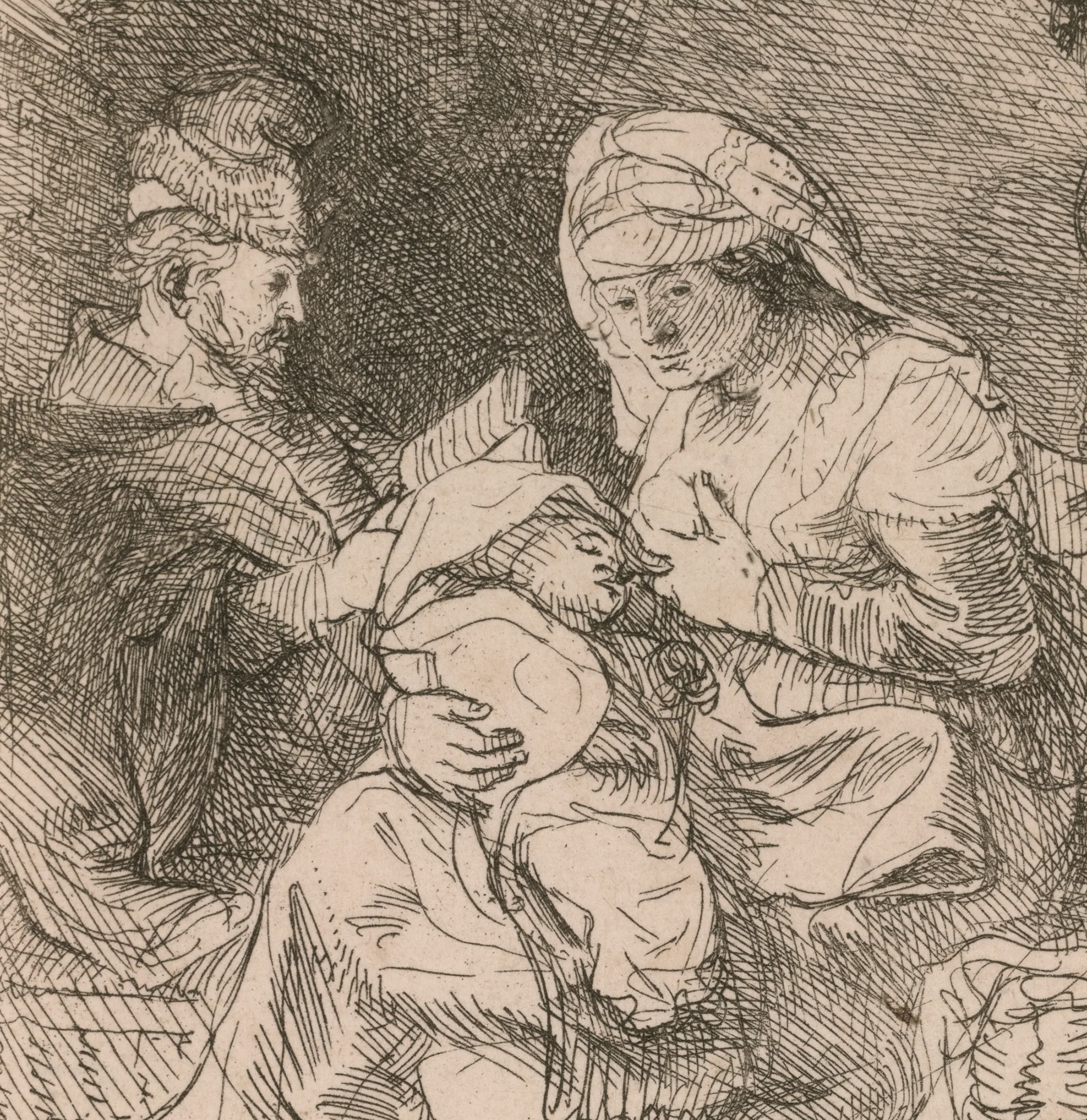 The Holy Family by Rembrandt van Rijn - Image 3