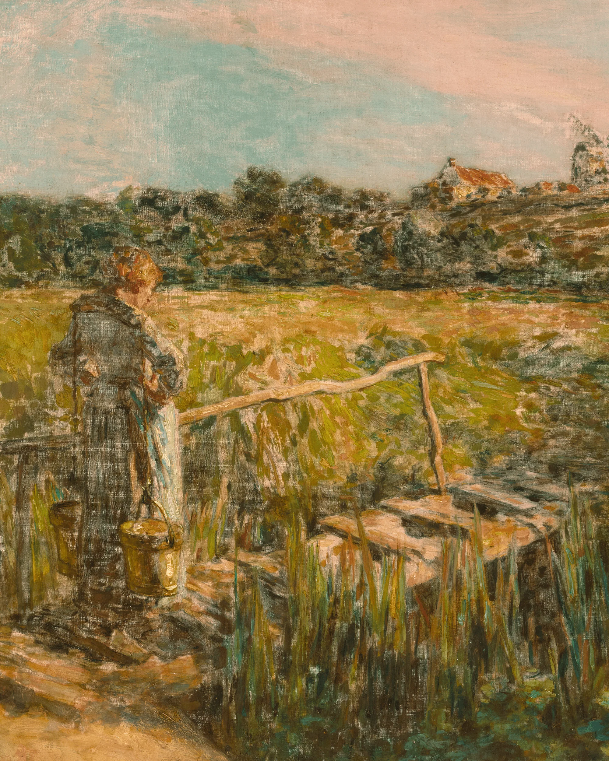The Milk Maid by Léon Augustin Lhermitte - Image 3