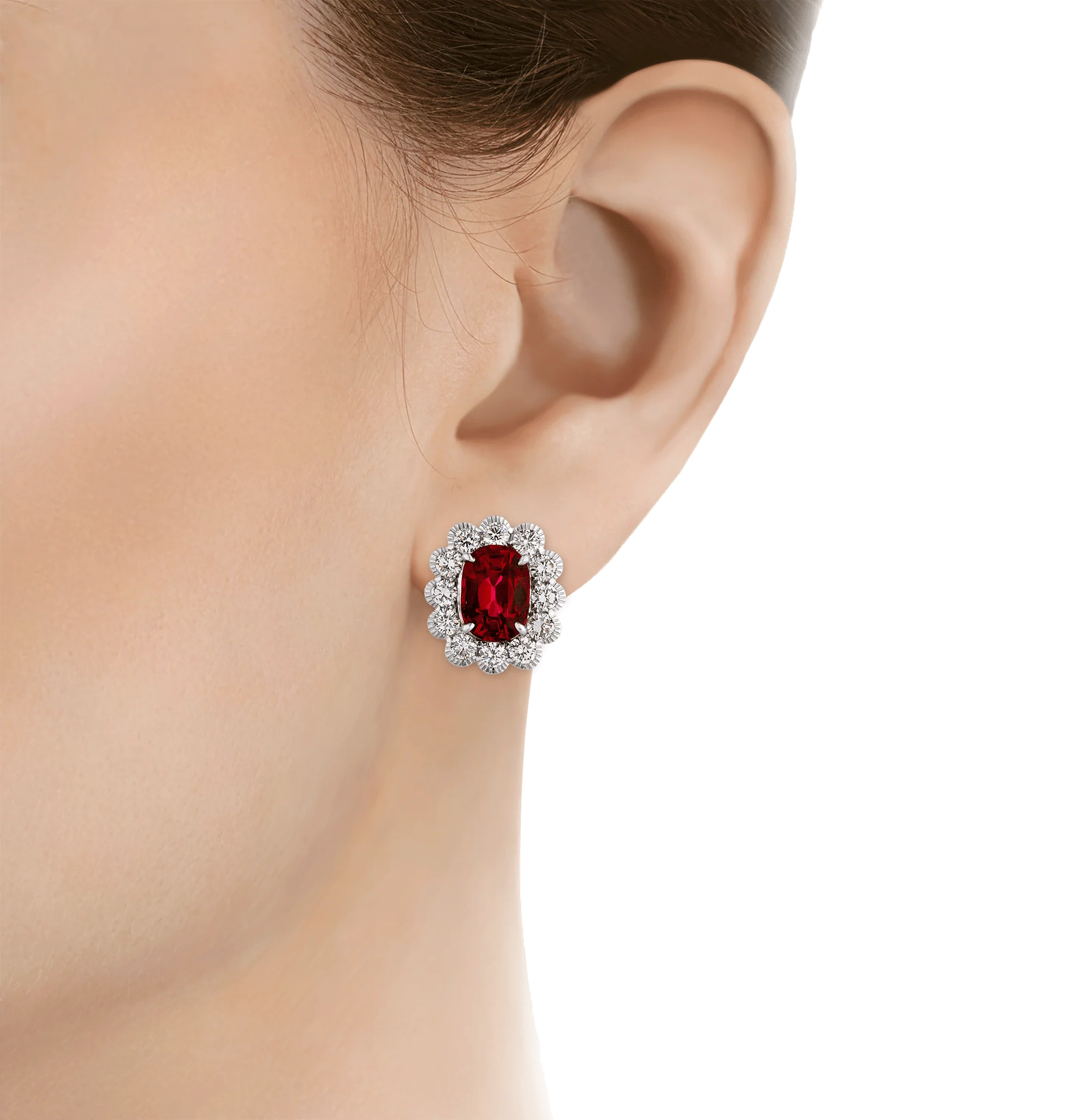 The Sultan of Brunei's Ruby Earrings, 8.55 Carats - Image 2