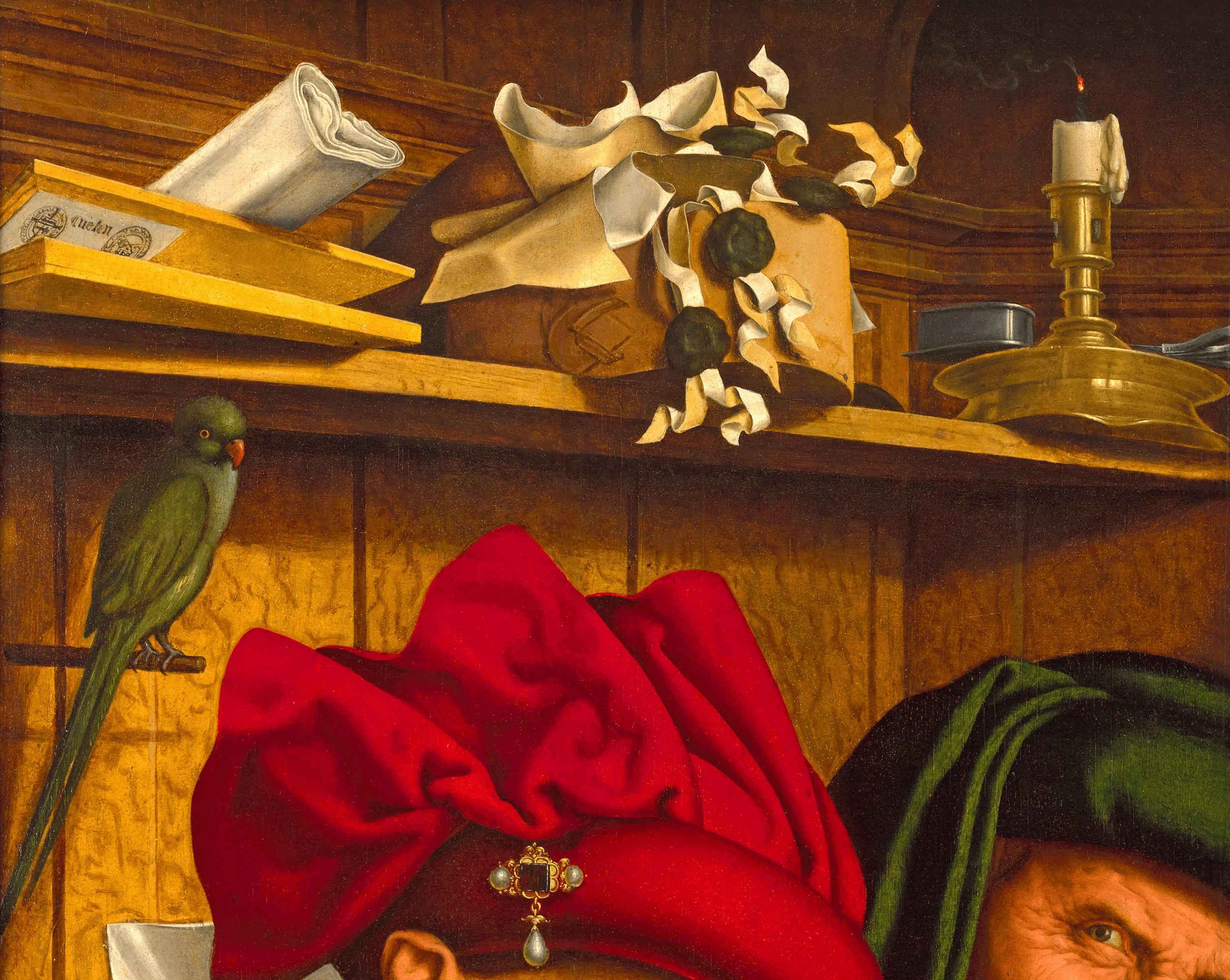 The Tax Collectors attributed to Marinus van Reymerswaele - Image 4