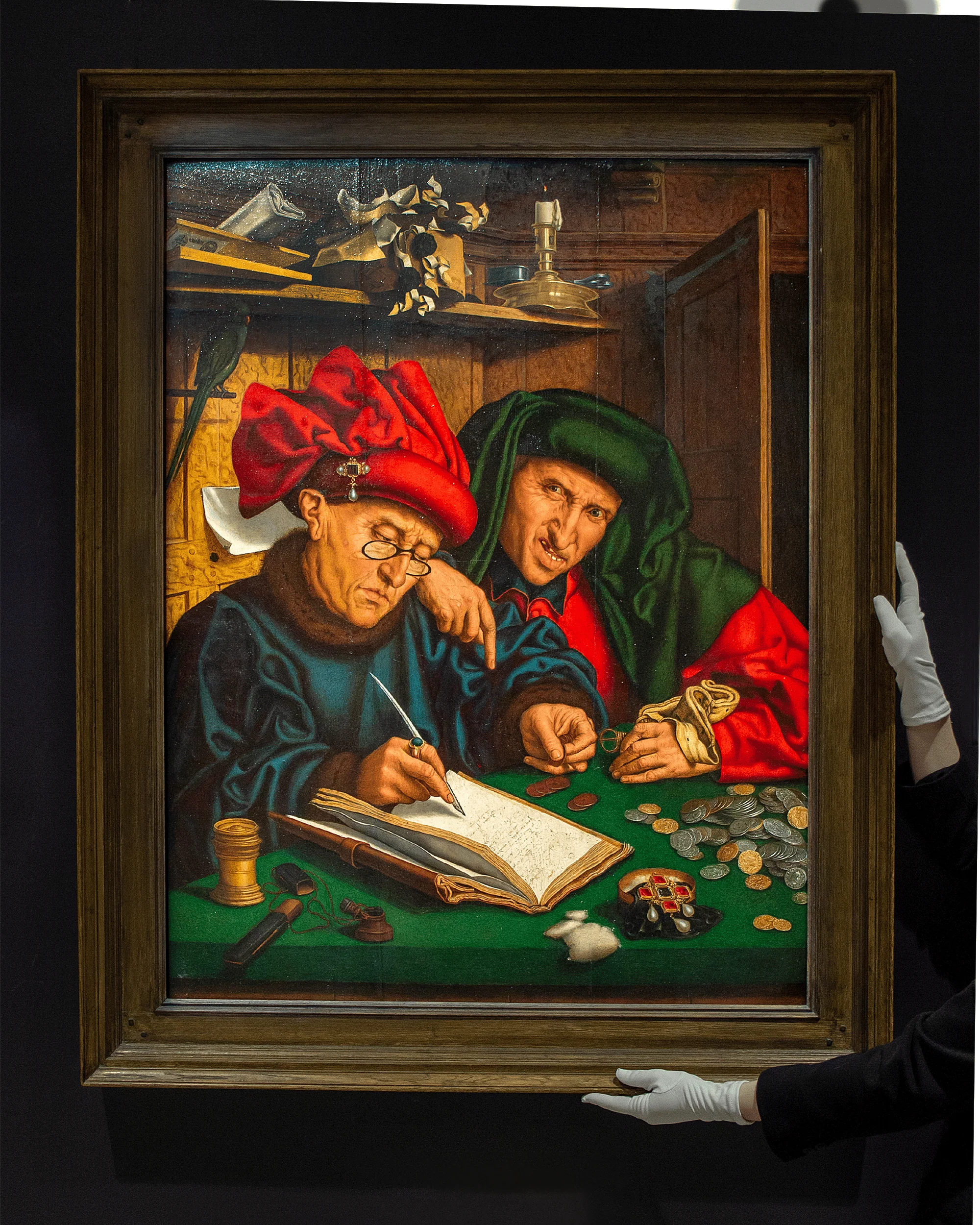 The Tax Collectors attributed to Marinus van Reymerswaele - Image 7