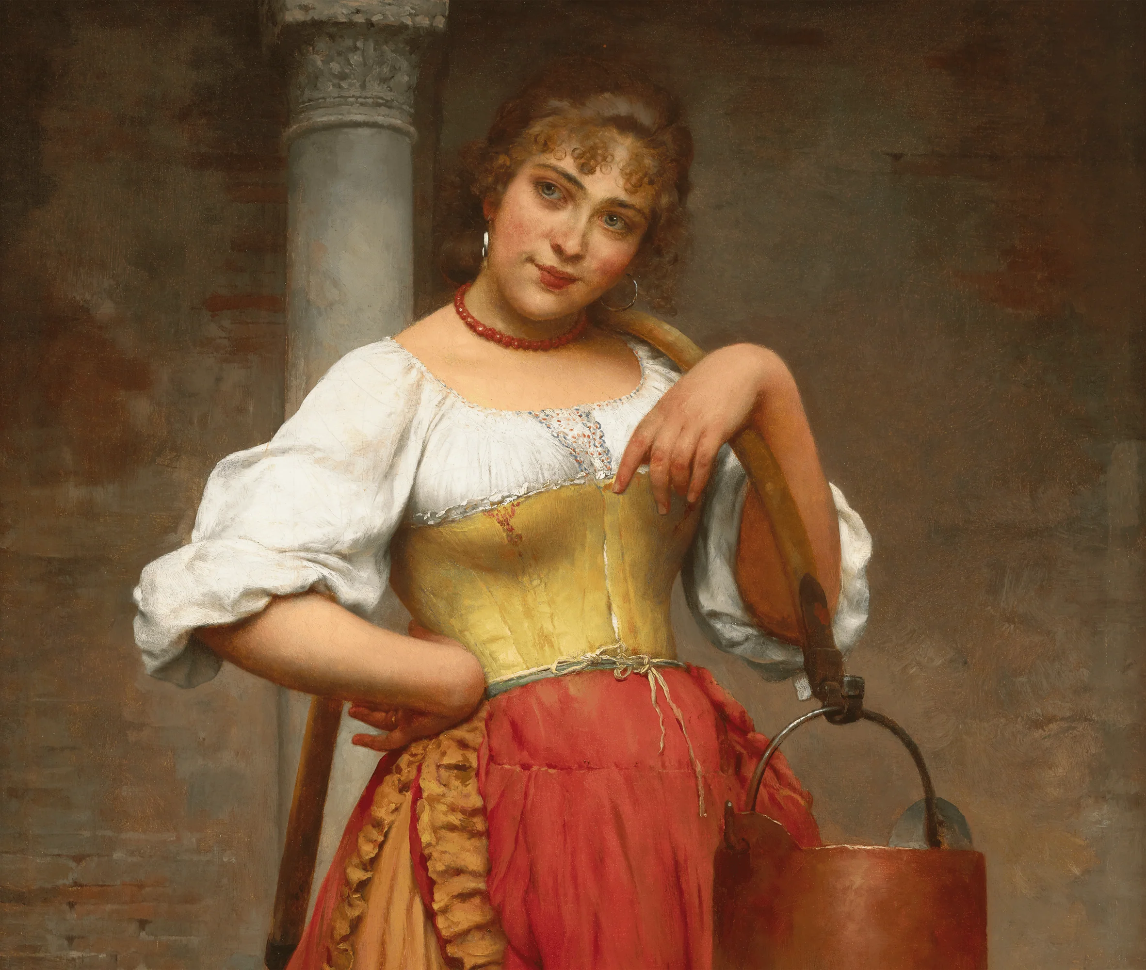 The Water Carrier by Eugen von Blaas - Image 3