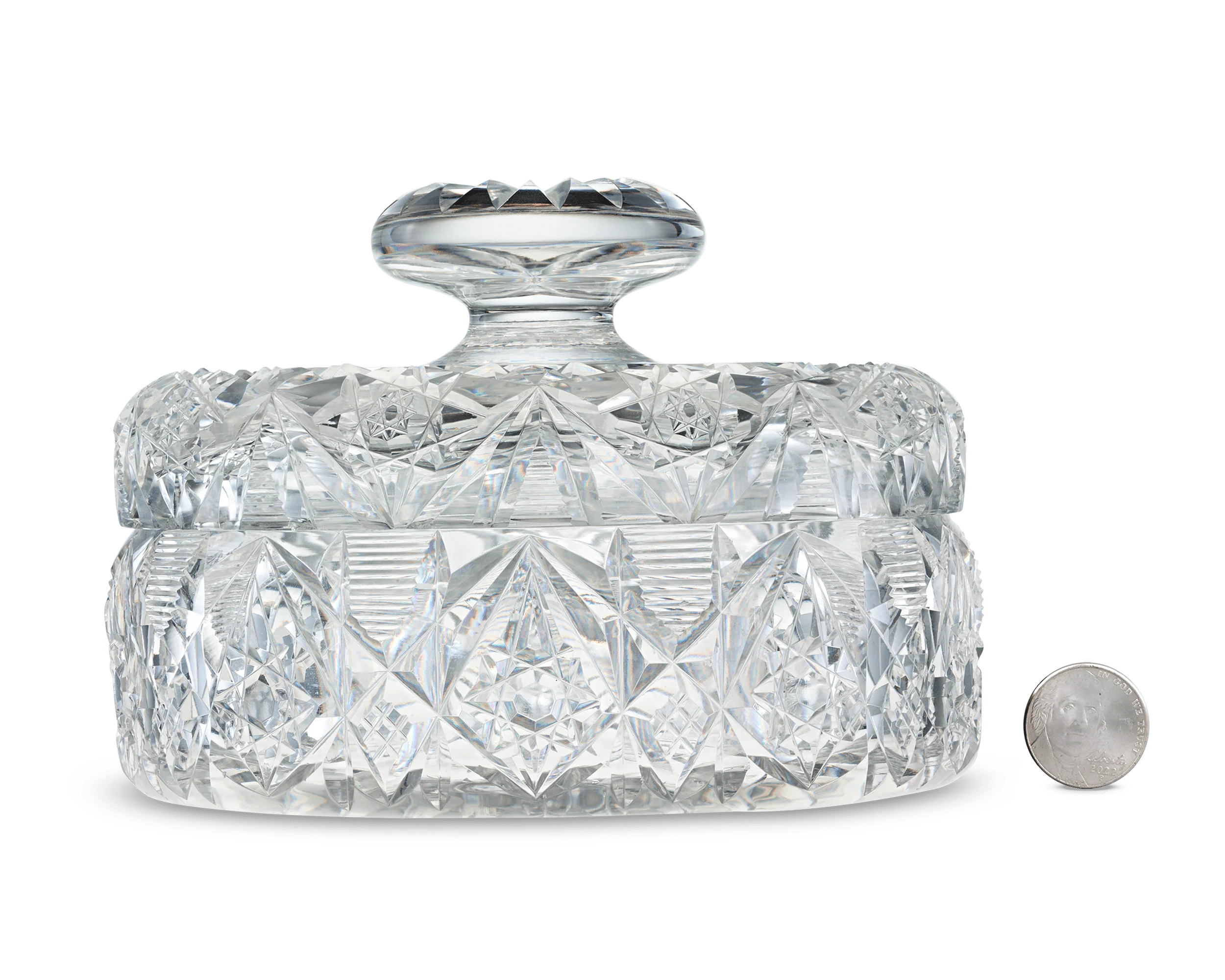 Thomas Hawkes Cut Glass Covered Box - Image 3