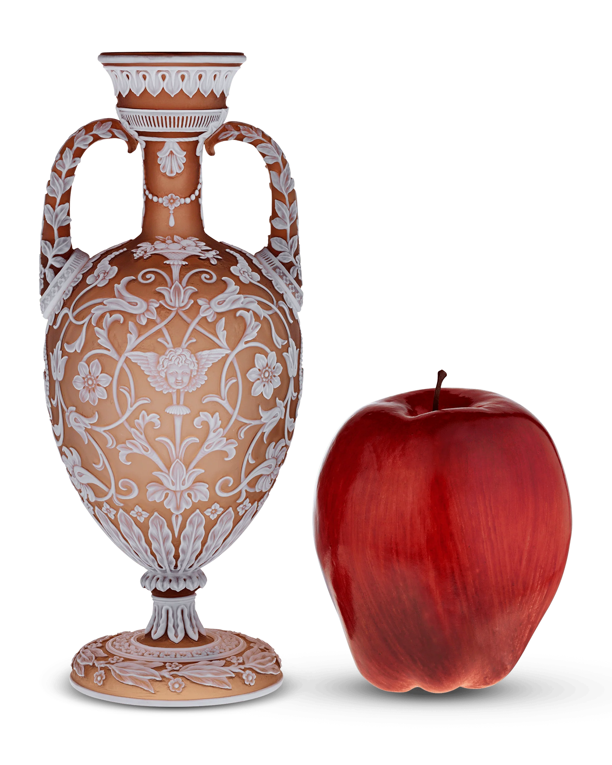 Thomas Webb & Son Two-Handled Cameo Amphora Vase by Thomas Woodall - Image 4